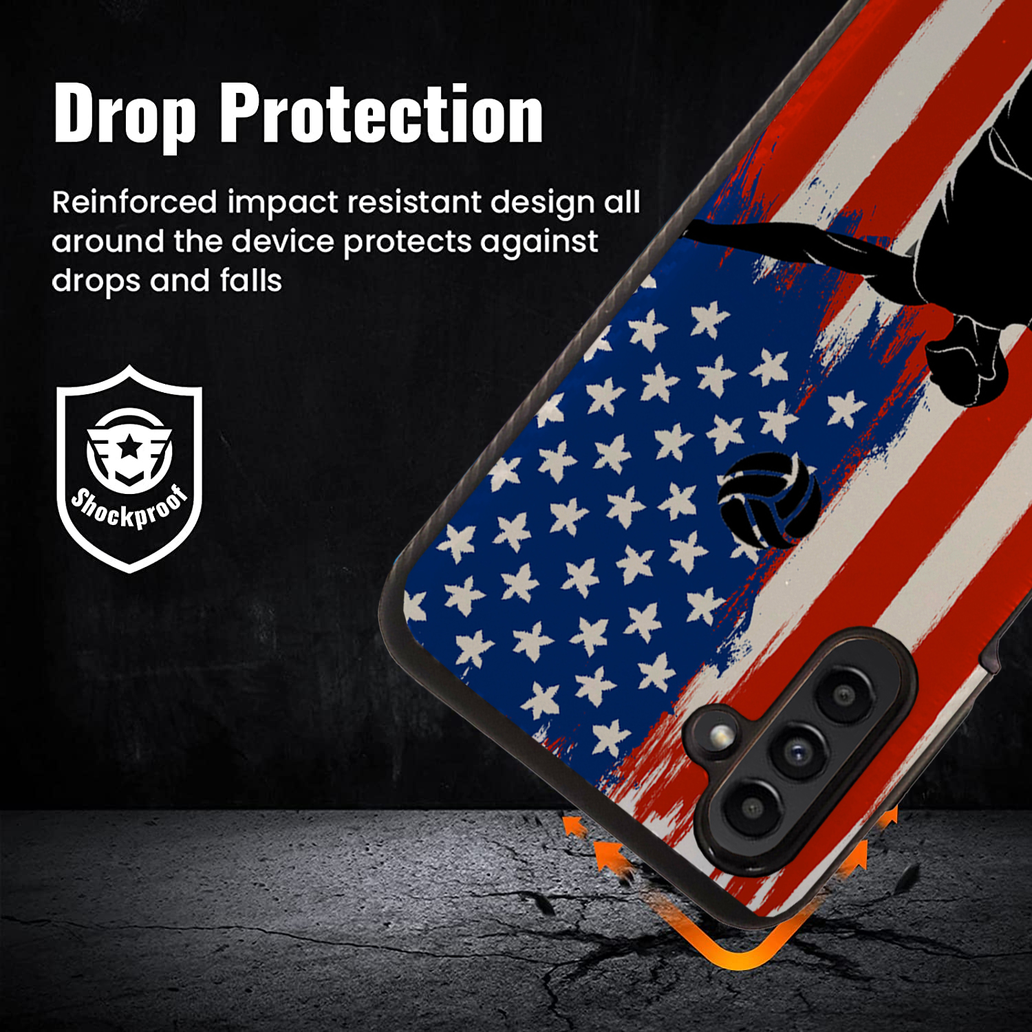 For [Samsung Galaxy A13 5G][EMBOSSED DUO SET14] Unique Hybrid Case