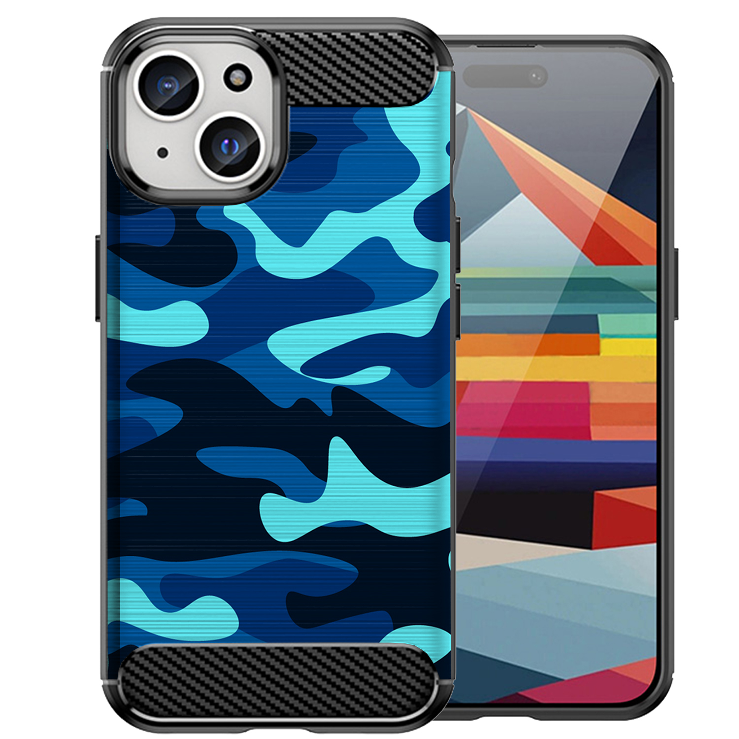 Case For [Apple iPhone 15][Flex TPU Fiber SET5] Matte Black Flexible