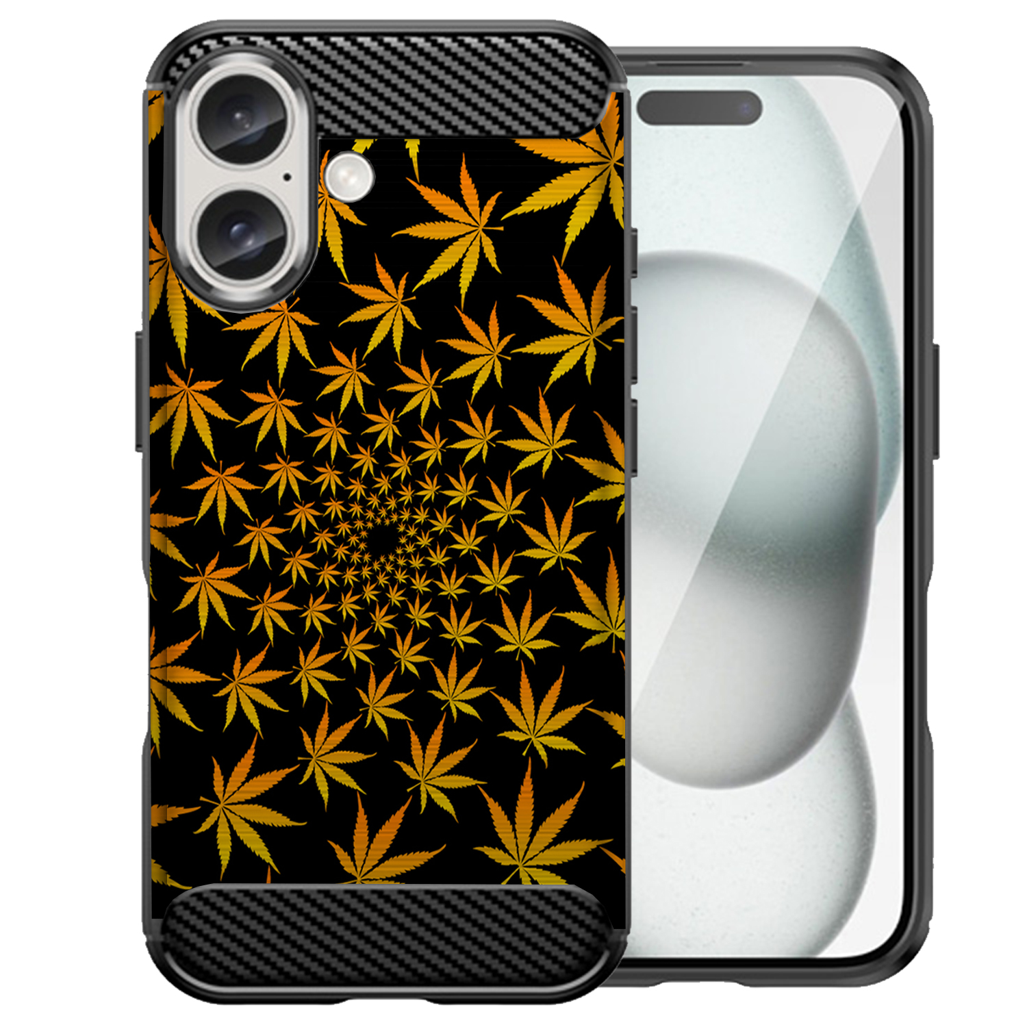 Case For [iPhone 16 (6.1" Screen)][FLEX TPU SET17] Flexible Embossed Slim Cover