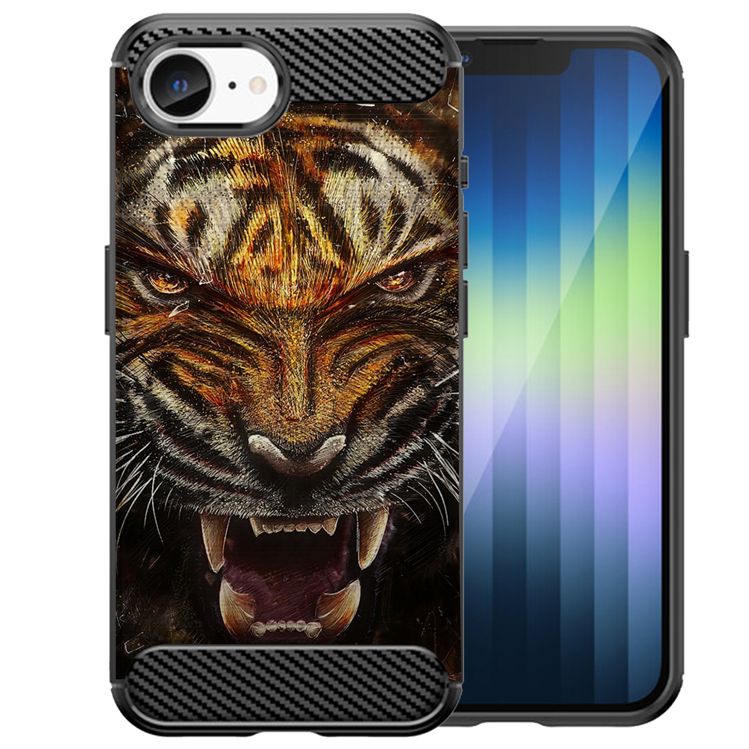 Case For [Apple iPhone 16E][Flex TPU Fiber SET1] Slim Flexible Shock