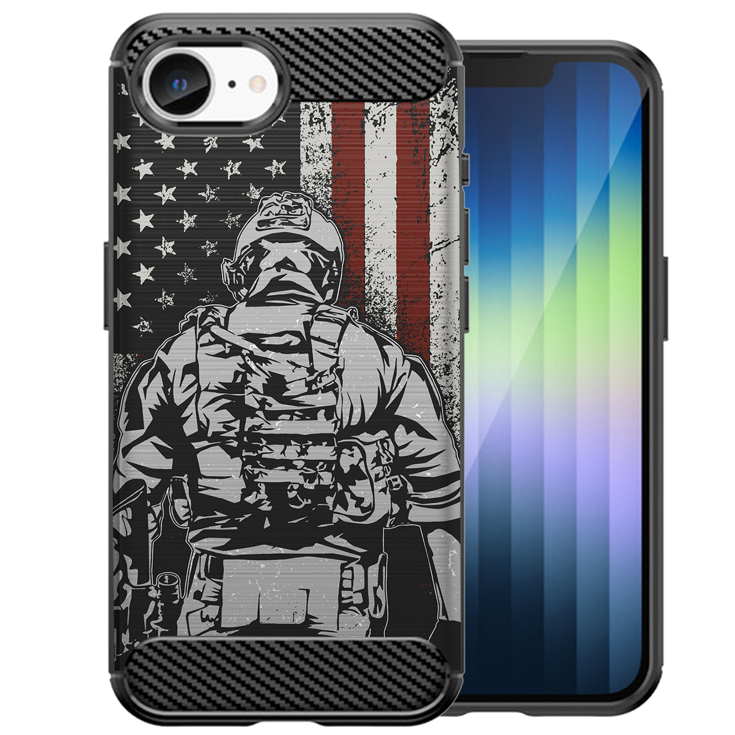 Case For [Apple iPhone 17E][FLEX TPU SET18] Slim Black Matte