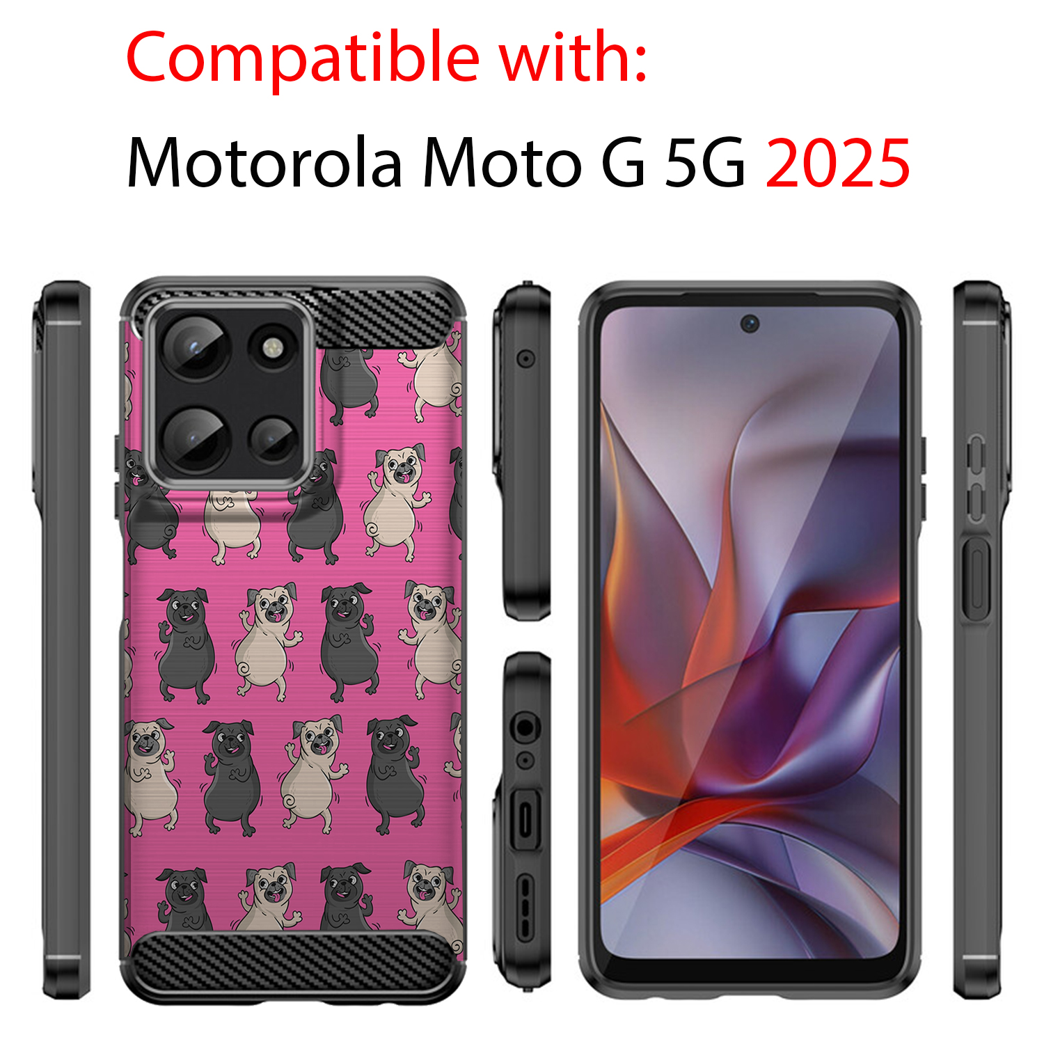 Case For Moto G 5G 2025 | Flex TPU | Flexible Embossed Slim Cover - Picture 11 of 69