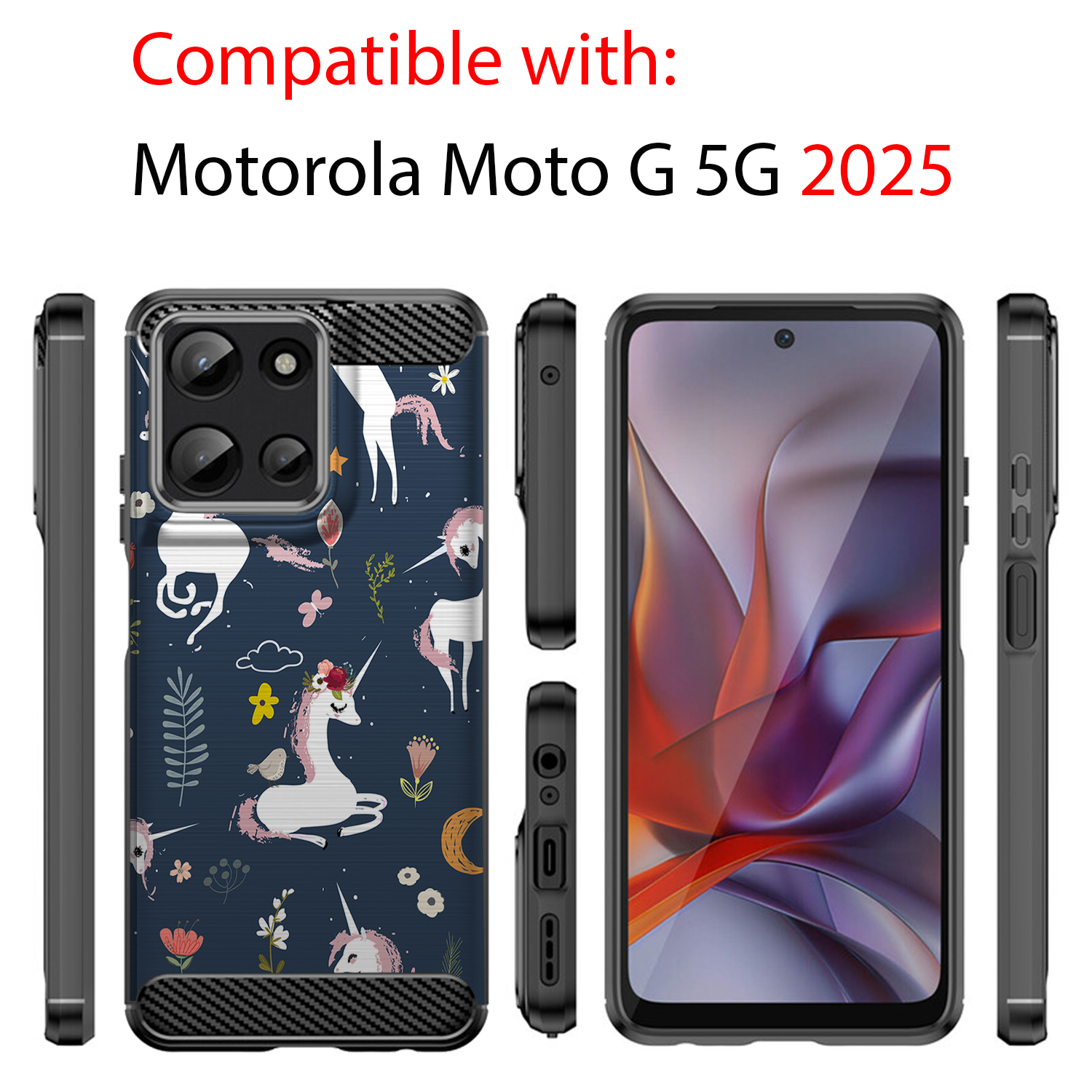 Case For Moto G 5G 2025 | Flex TPU | Flexible Embossed Slim Cover - Picture 27 of 69