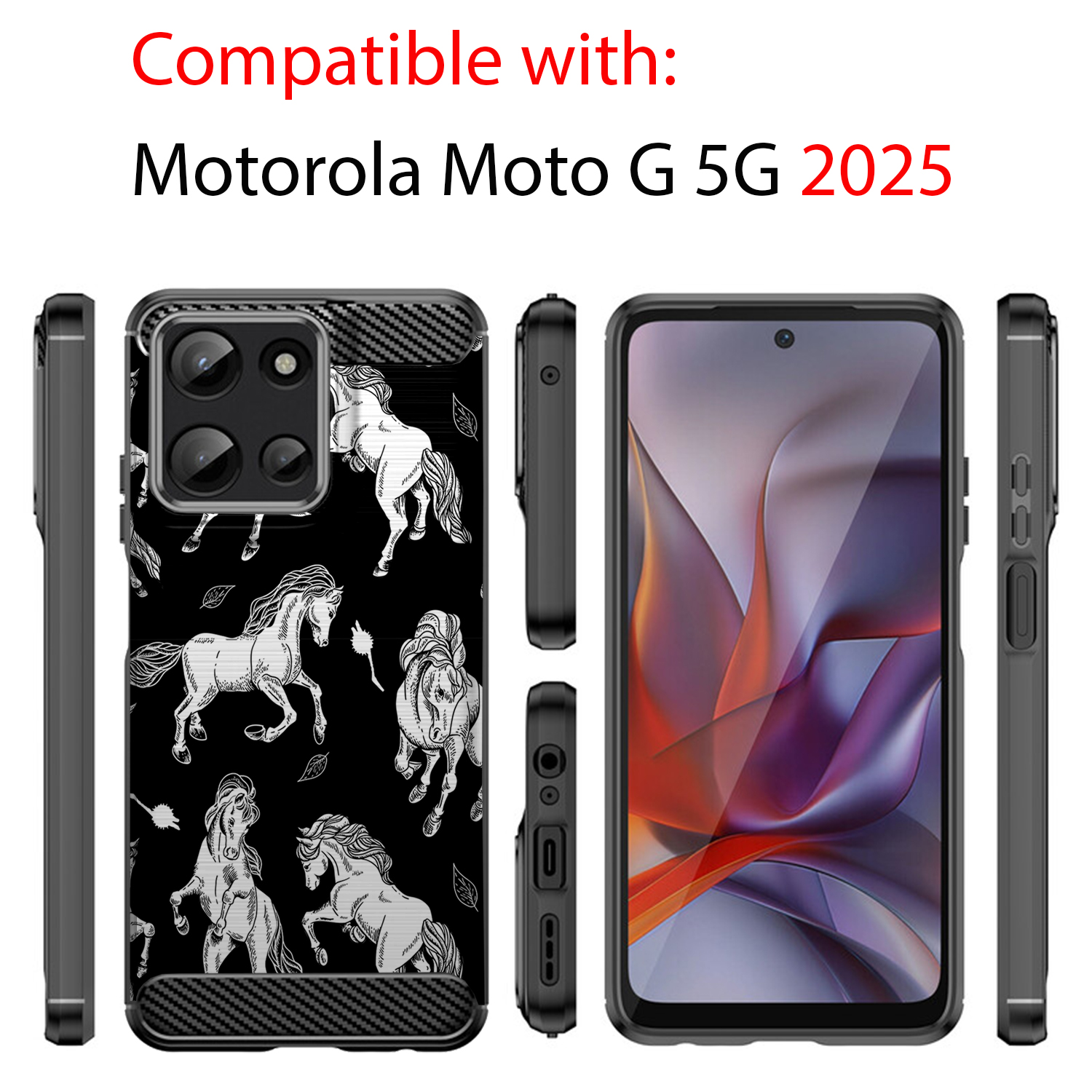 Case For Moto G 5G 2025 | Flex TPU | Flexible Embossed Slim Cover - Picture 31 of 69