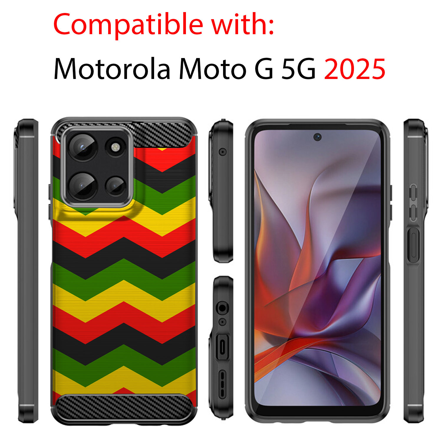 Case For Moto G 5G 2025 | Flex TPU | Flexible Embossed Slim Cover - Picture 39 of 69