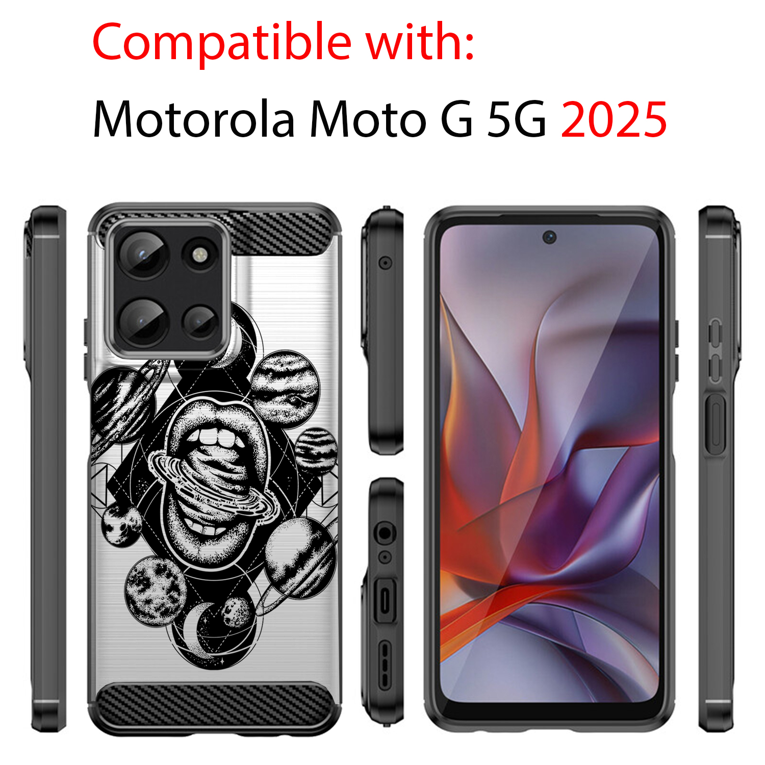Case For Moto G 5G 2025 | Flex TPU | Flexible Embossed Slim Cover - Picture 59 of 69