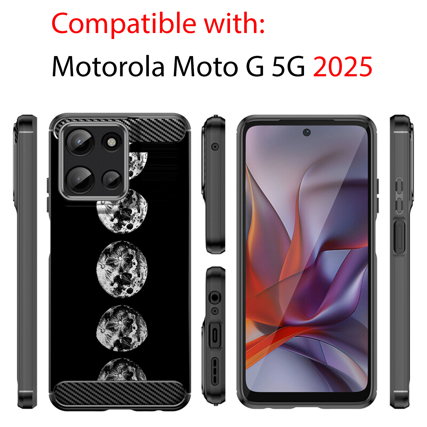 Case For Moto G 5G 2025 | Flex TPU | Flexible Embossed Slim Cover - Picture 63 of 69