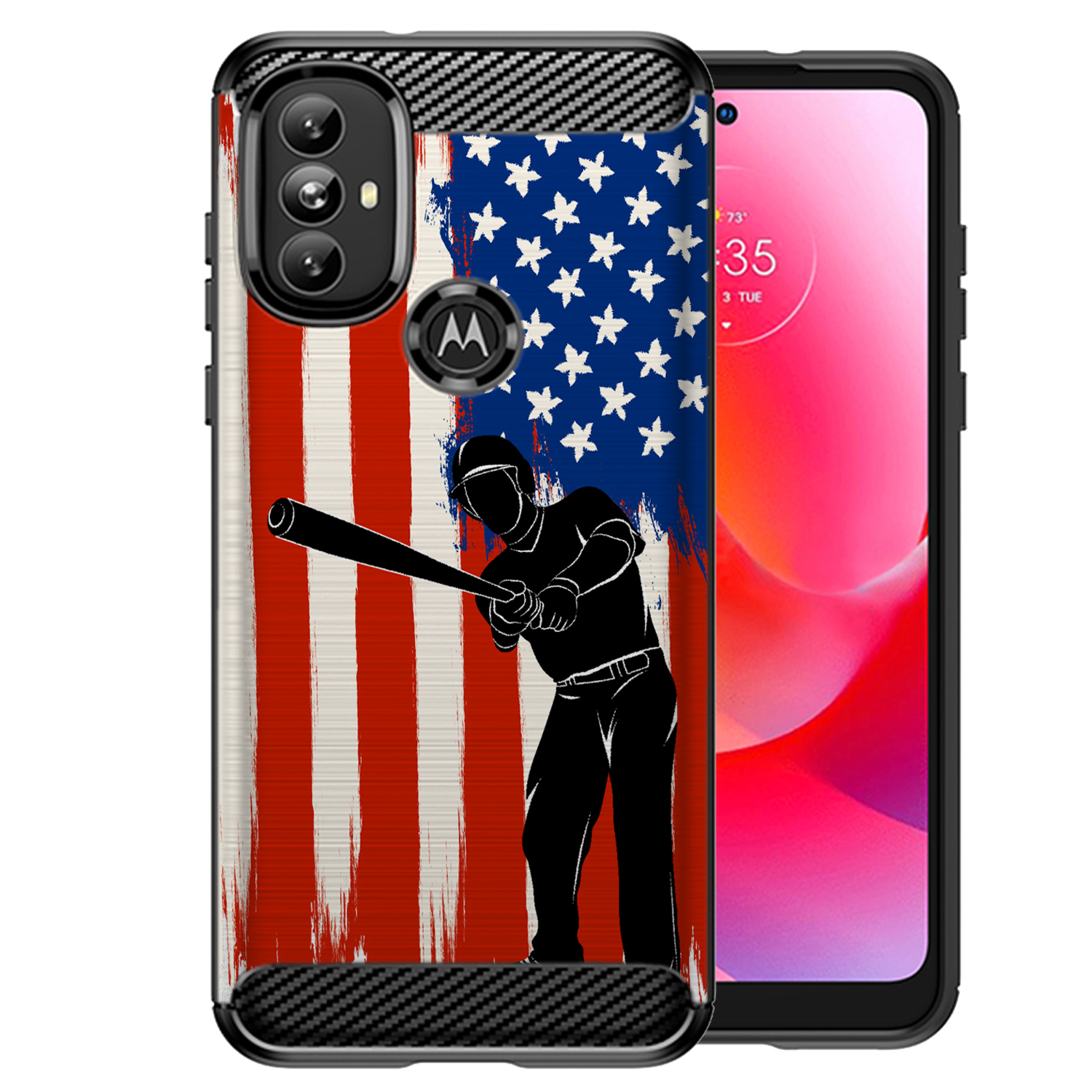 For [Moto G Power (2022)][Flex TPU Fiber SET14] Unique Matte Case