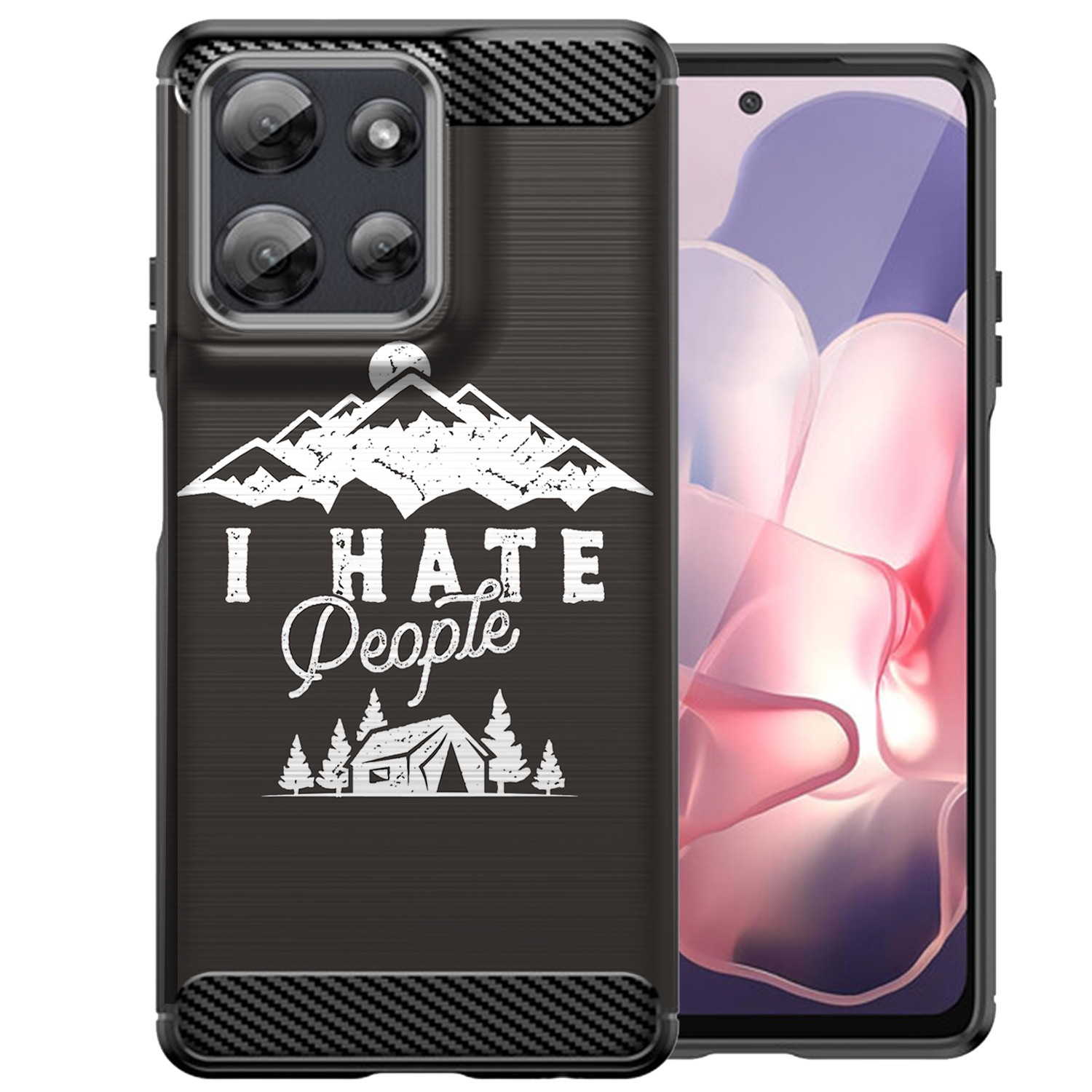 Hülle für Moto G Stylus 2025 | Flex TPU Faser | Matt Schwarz Flexibel Cover - Bild 10 von 89