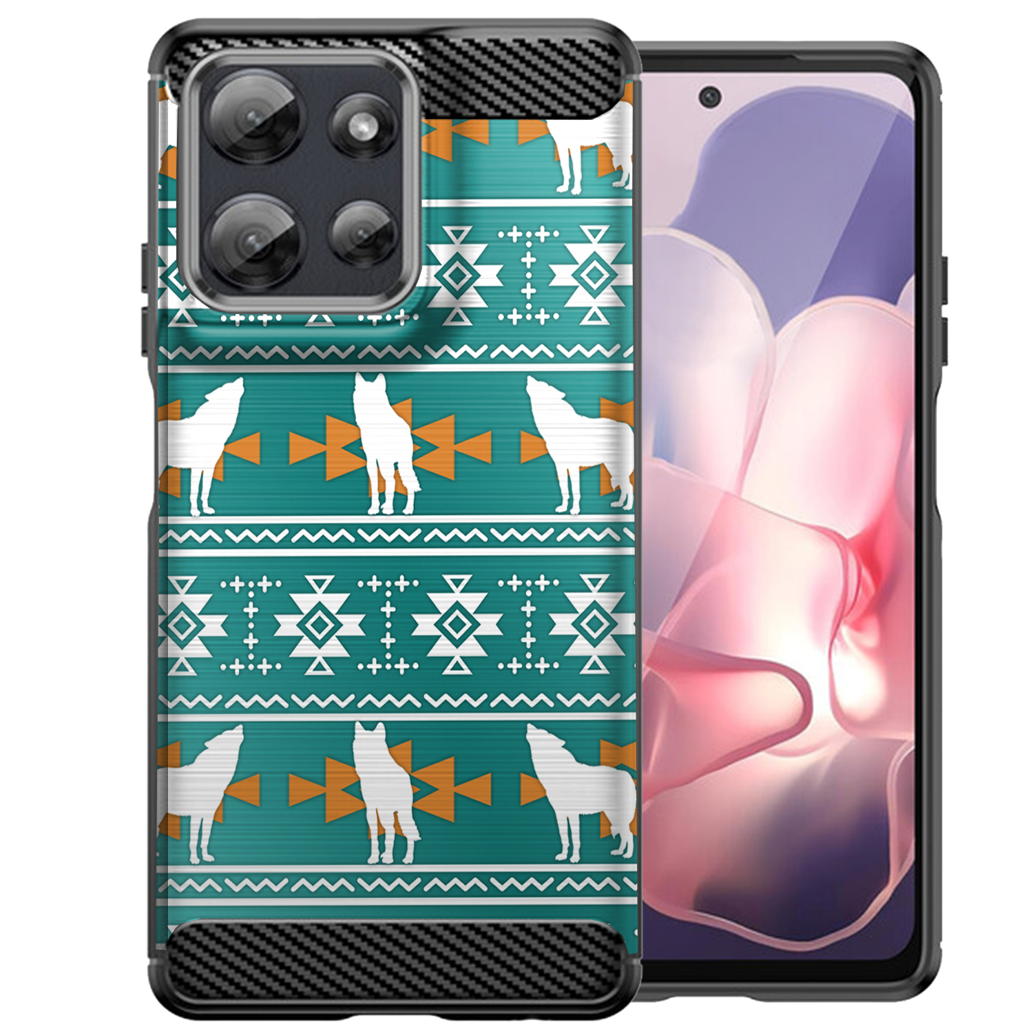 Case For Moto G Stylus 2025 | Flex TPU | Tribal Design Slim Flexible Black Case - Picture 26 of 41