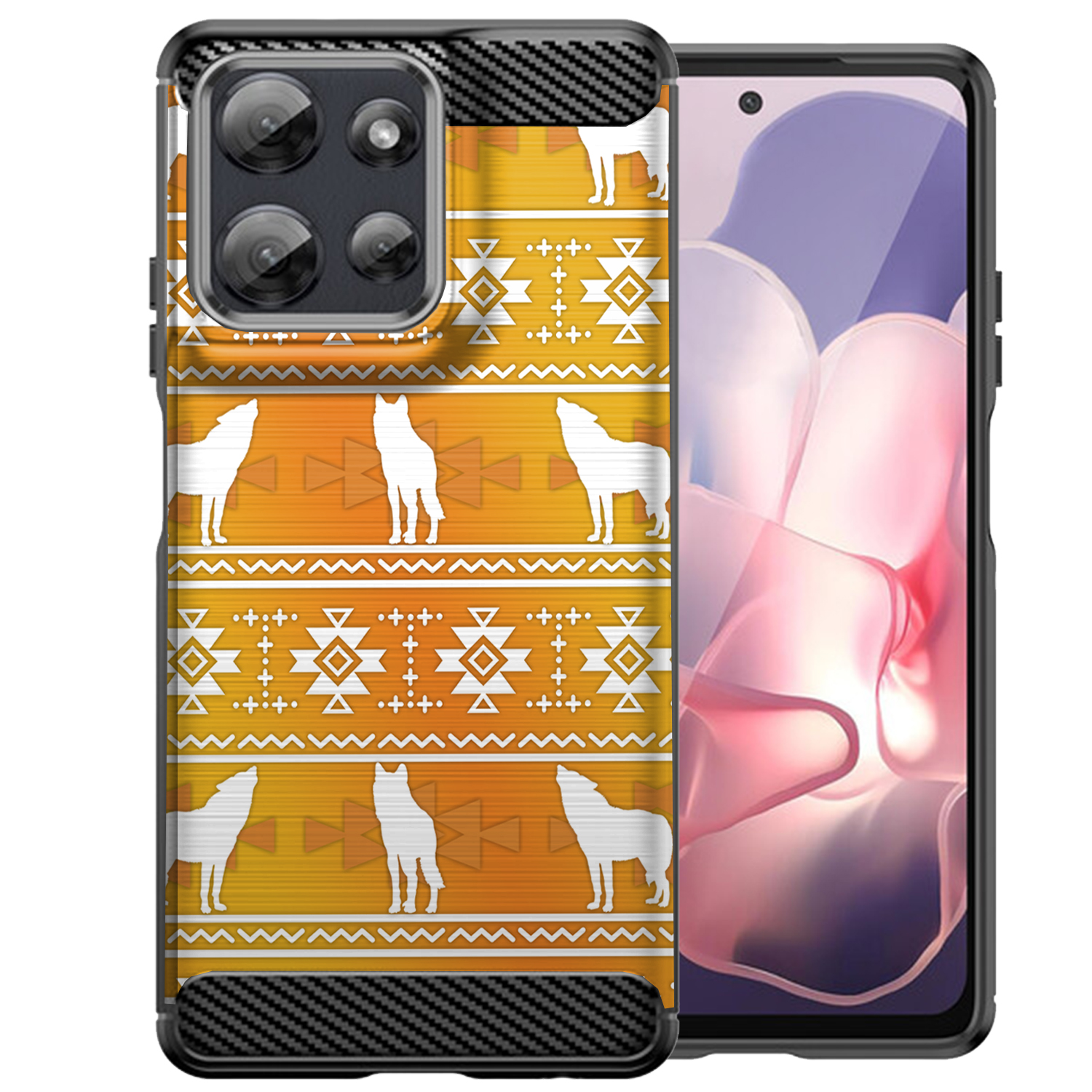 Case For Moto G Stylus 2025 | Flex TPU | Tribal Design Slim Flexible Black Case - Picture 30 of 41