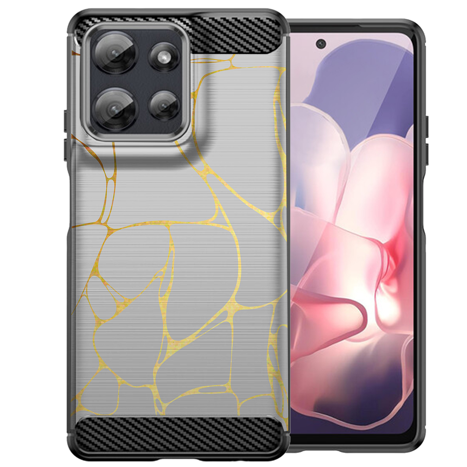 Custodia per Moto G Stylus 2025 | Flex TPU Fibra | Cover Protettiva Slim Nera - Foto 14 di 53