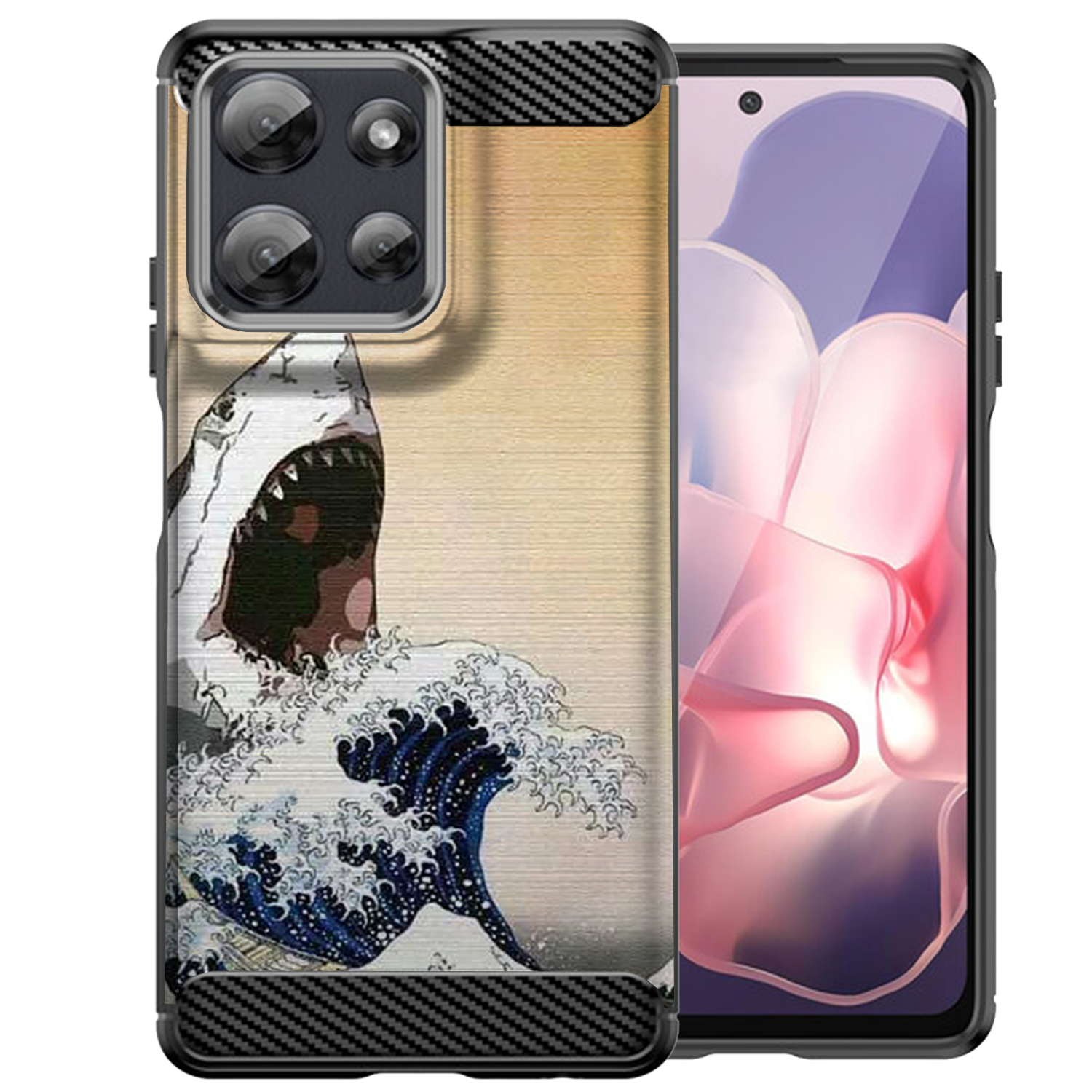 Custodia per Moto G Stylus 2025 | Flex TPU Fibra | Cover Protettiva Slim Nera - Foto 38 di 53