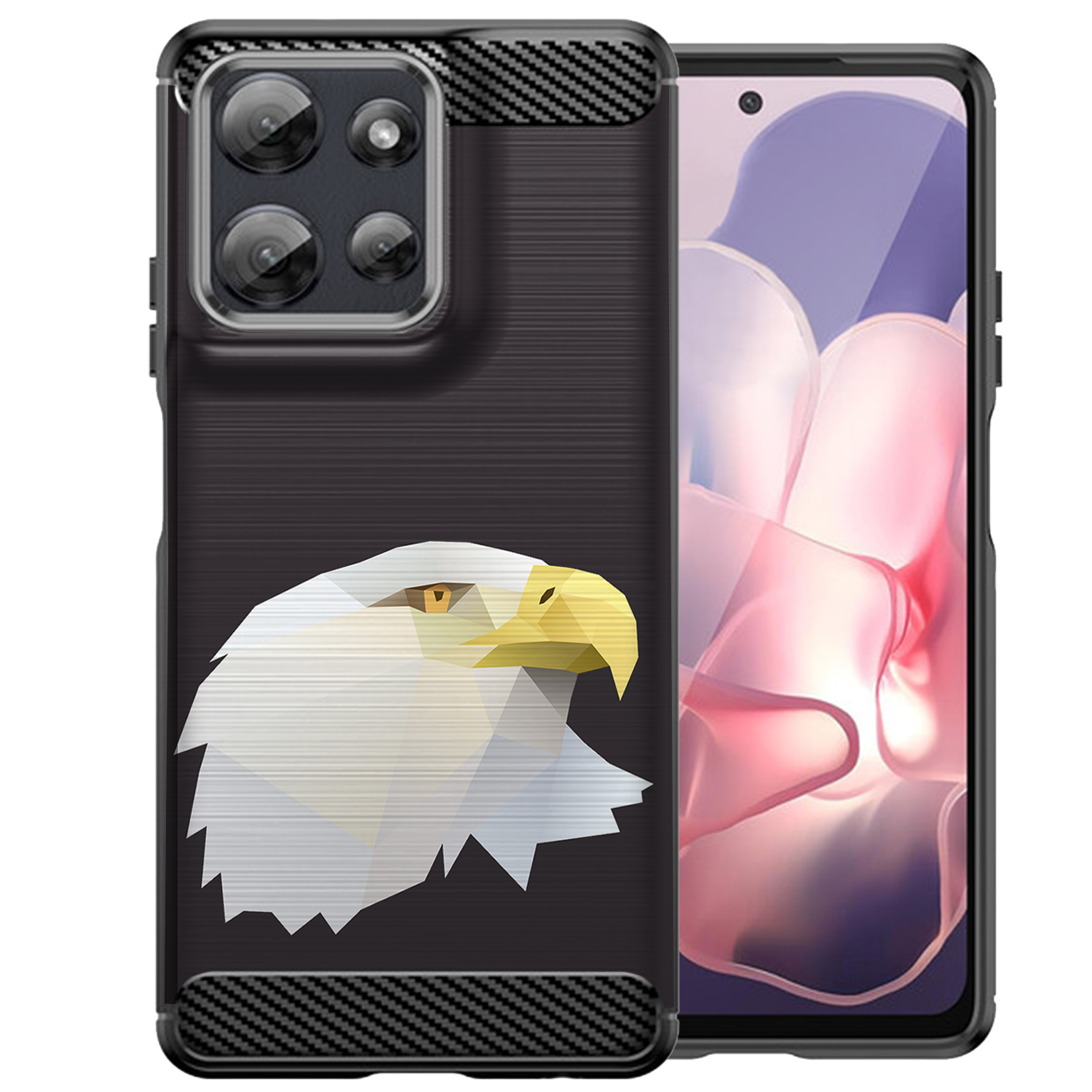 Hülle für Moto G Stylus 2025 | Flex TPU Faser | Matt Schwarz Flexibel Cover - Bild 70 von 89