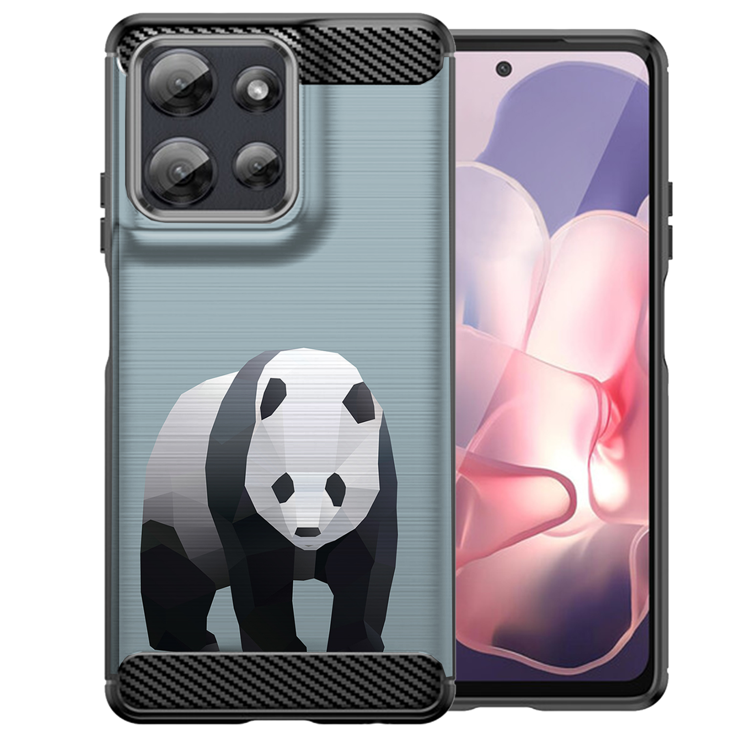 Hülle für Moto G Stylus 2025 | Flex TPU Faser | Matt Schwarz Flexibel Cover - Bild 74 von 89