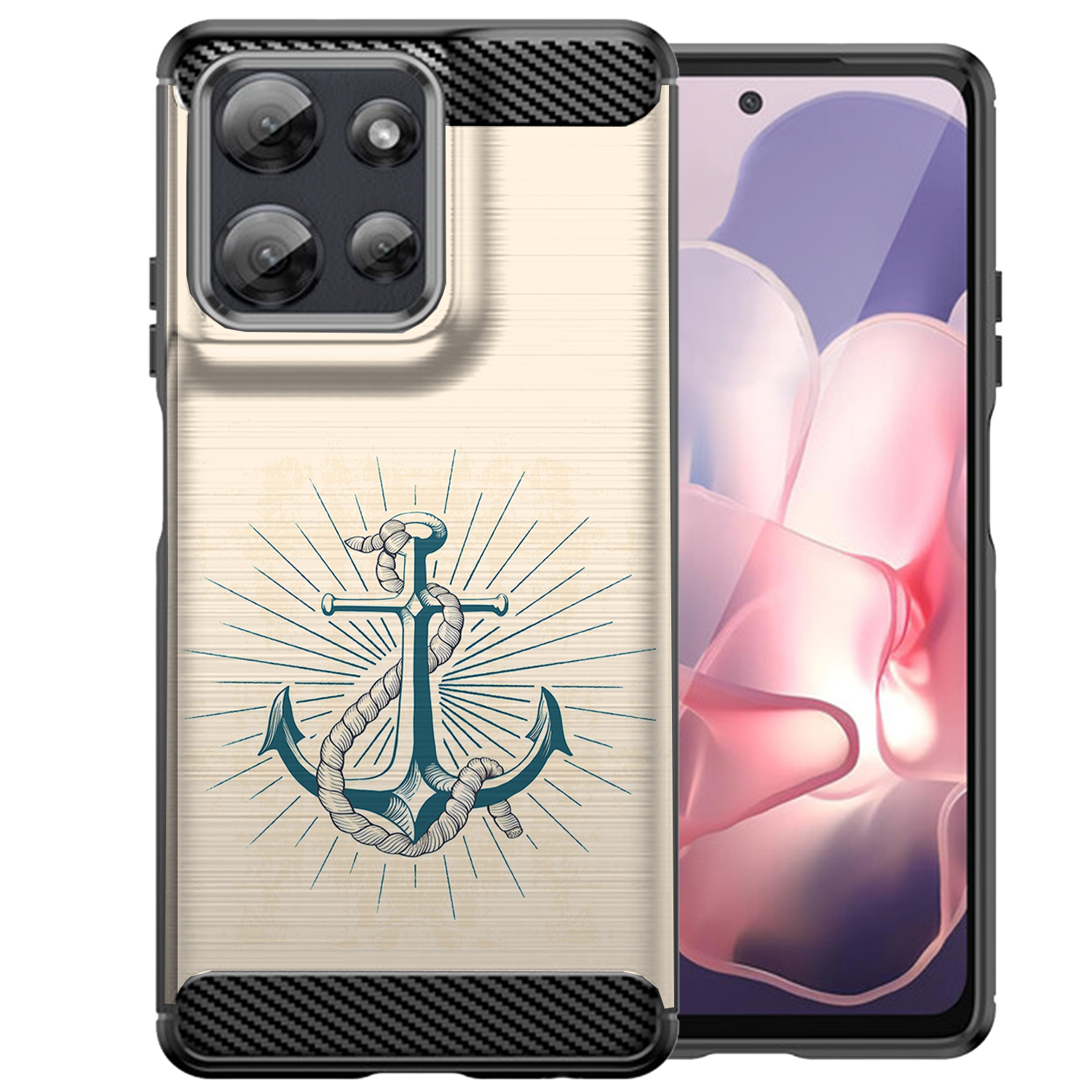 Hülle für Moto G Stylus 2025 | Flex TPU Faser | Matt Schwarz Flexibel Cover - Bild 78 von 89