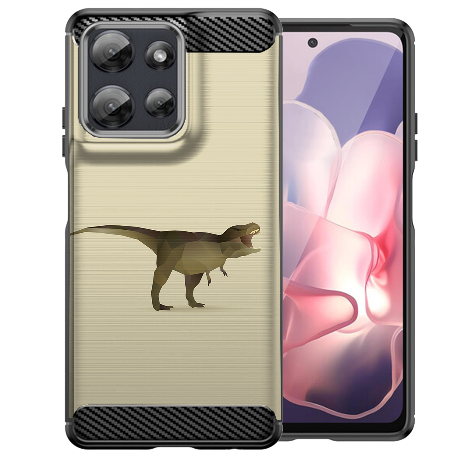 Hülle für Moto G Stylus 2025 | Flex TPU Faser | Matt Schwarz Flexibel Cover - Bild 82 von 89
