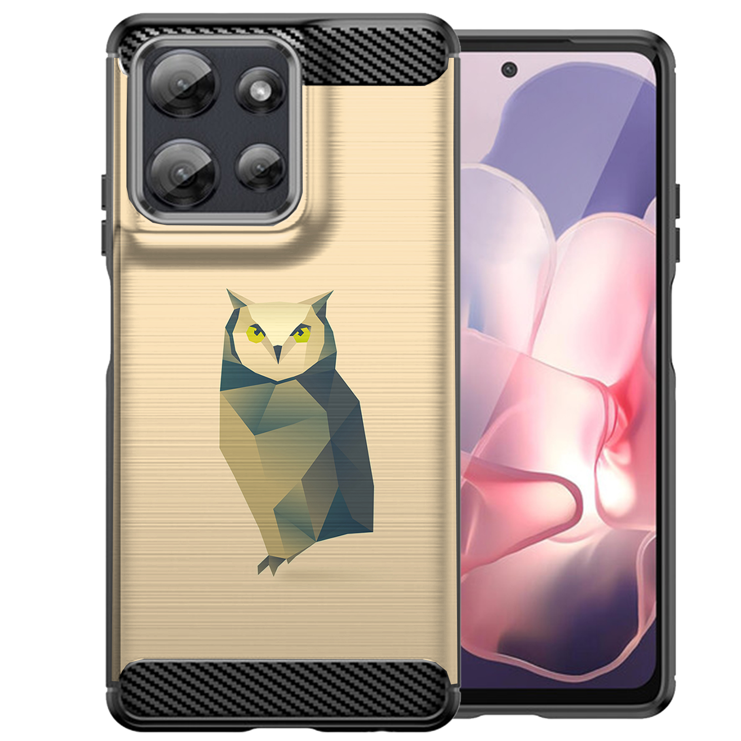 Hülle für Moto G Stylus 2025 | Flex TPU Faser | Matt Schwarz Flexibel Cover - Bild 86 von 89