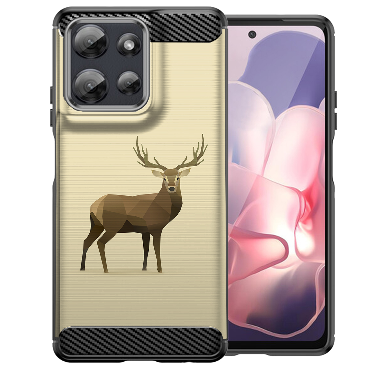 Hülle für Moto G Stylus 2025 | Flex TPU Faser | Matt Schwarz Flexibel Cover - Bild 14 von 89