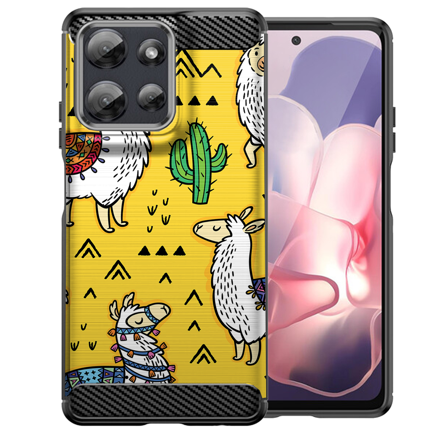 Hülle für Moto G Stylus 2025 | Flex TPU Faser | Matt Schwarz Flexibel Cover - Bild 22 von 89