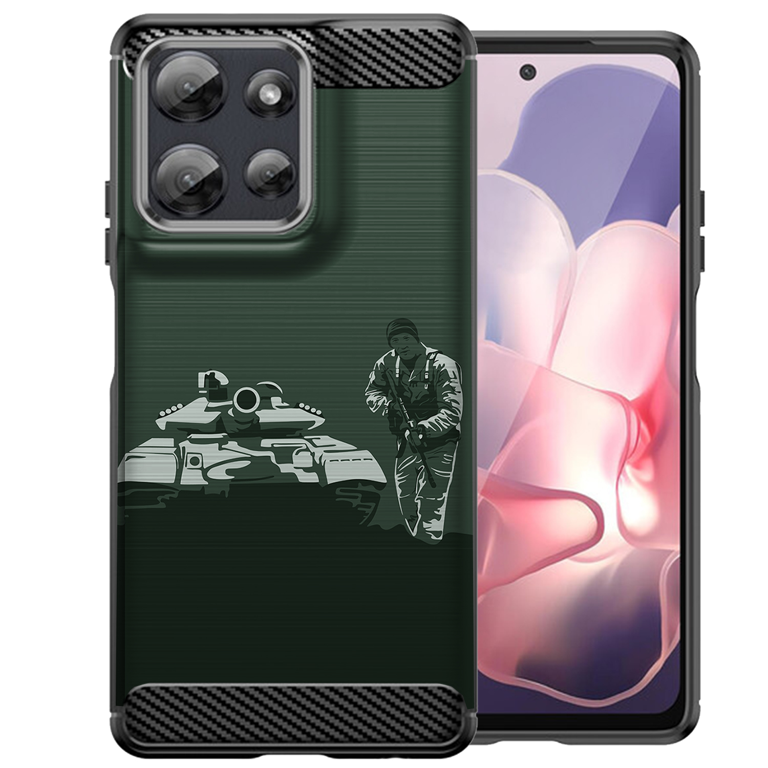 Hülle für Moto G Stylus 2025 | Flex TPU Faser | Matt Schwarz Flexibel Cover - Bild 38 von 89
