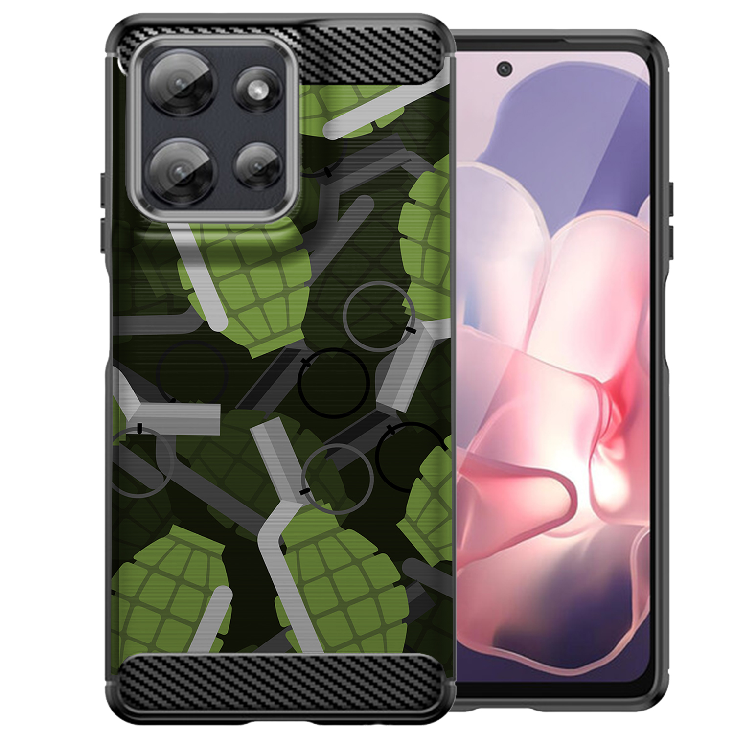 Hülle für Moto G Stylus 2025 | Flex TPU Faser | Matt Schwarz Flexibel Cover - Bild 42 von 89