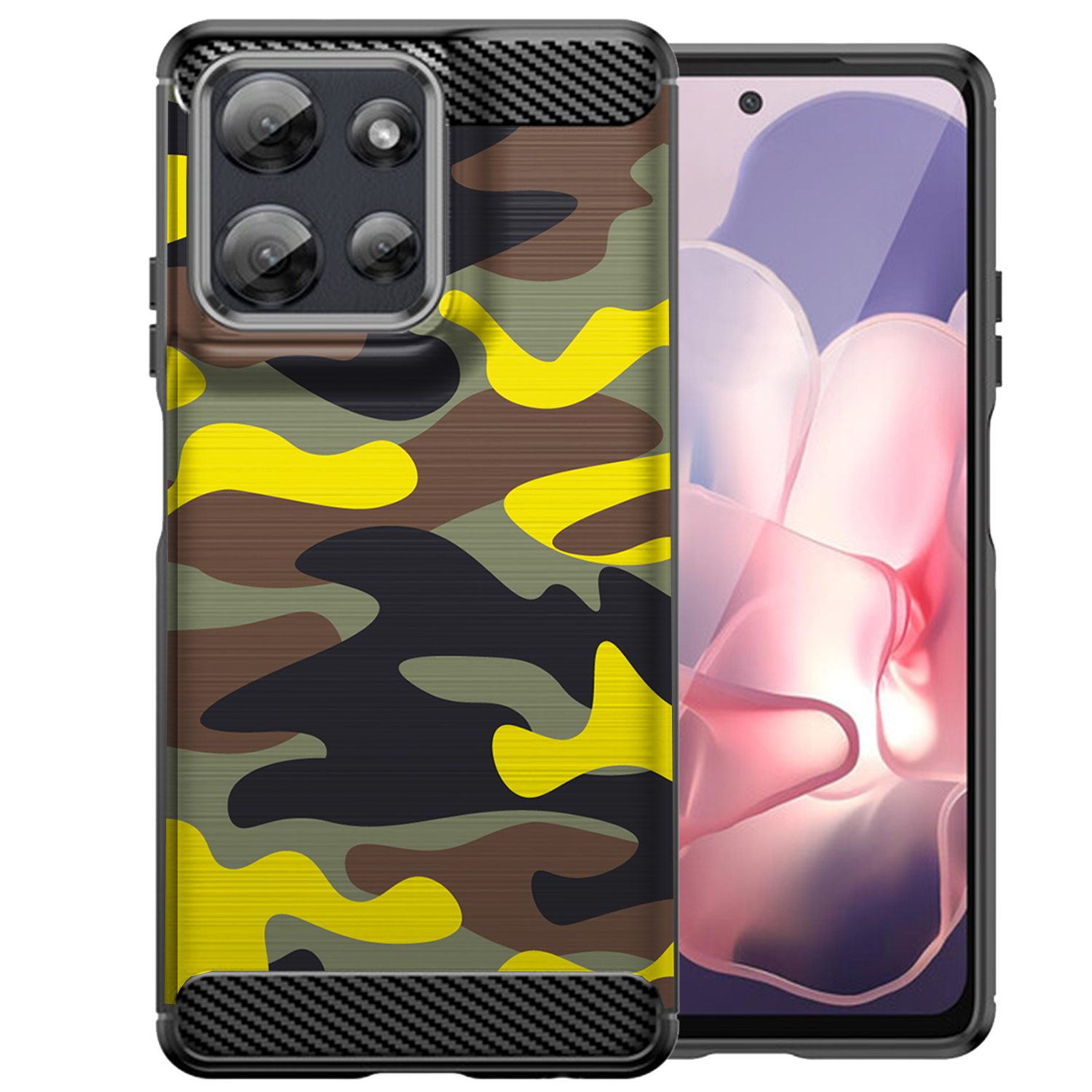 Hülle für Moto G Stylus 2025 | Flex TPU Faser | Matt Schwarz Flexibel Cover - Bild 54 von 89