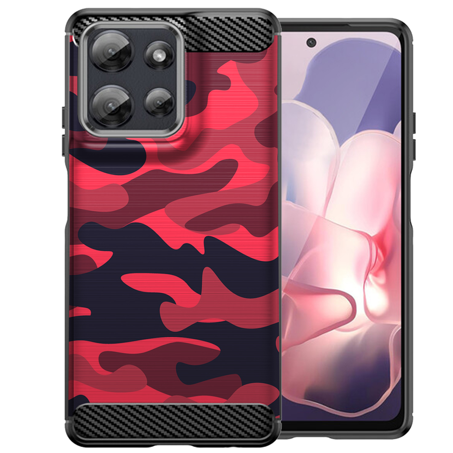Hülle für Moto G Stylus 2025 | Flex TPU Faser | Matt Schwarz Flexibel Cover - Bild 58 von 89