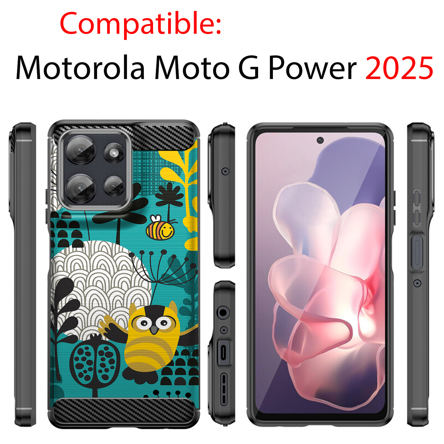 For Moto G Power 2025 | Flex TPU Fiber | Slim Flexible Grip TPU Case - Picture 3 of 81