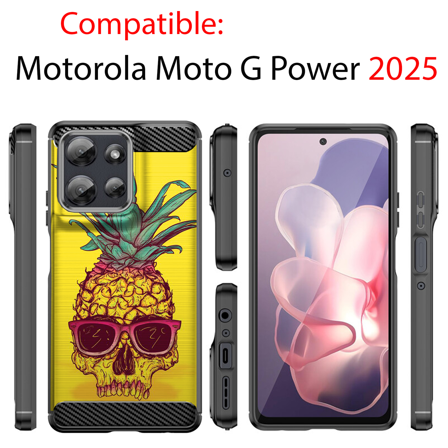 Case For Moto G Power 2025 | Flex TPU Fiber | Slim Black Protective Cover - Picture 43 of 53