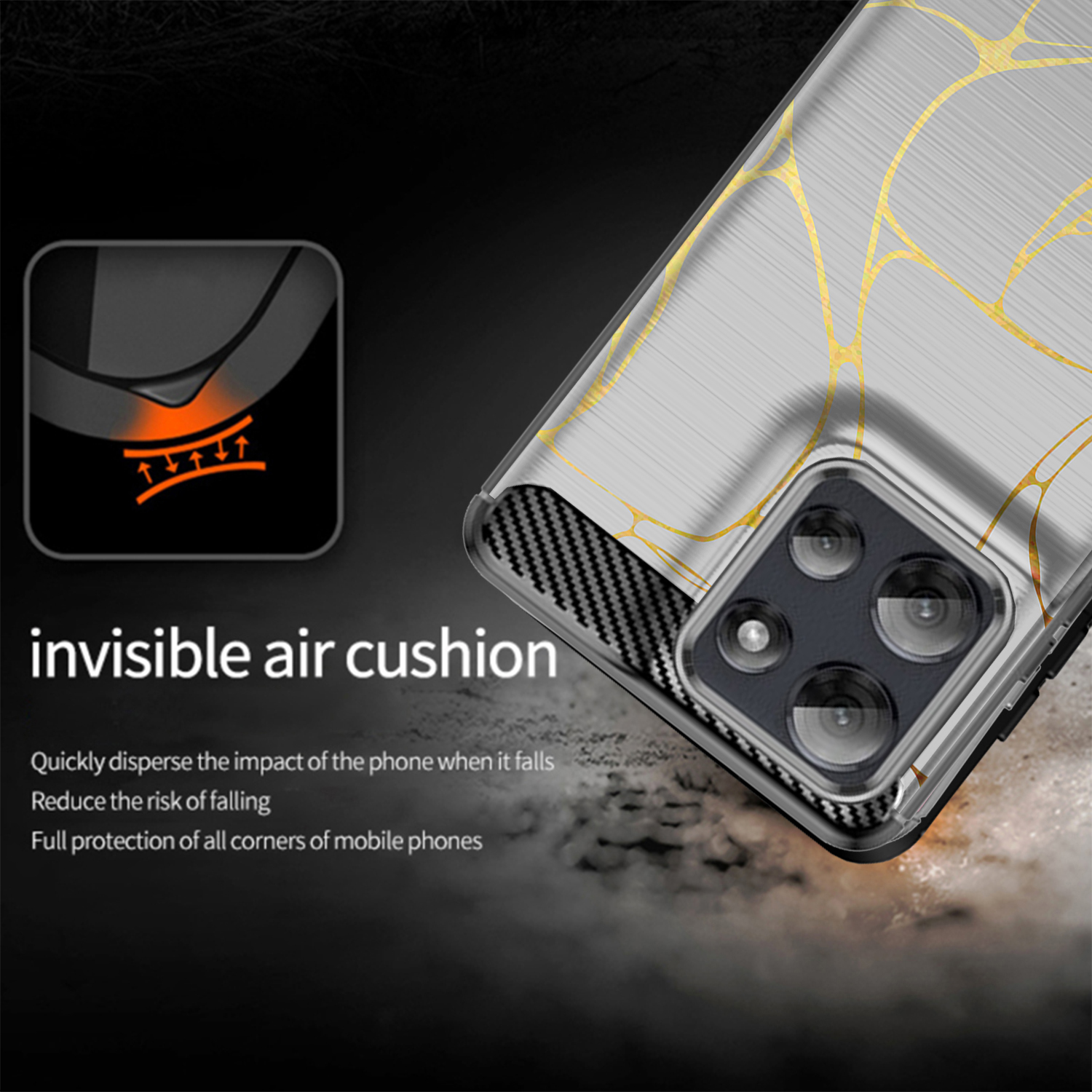 Custodia per Moto G Stylus 2025 | Flex TPU Fibra | Cover Protettiva Slim Nera - Foto 16 di 53