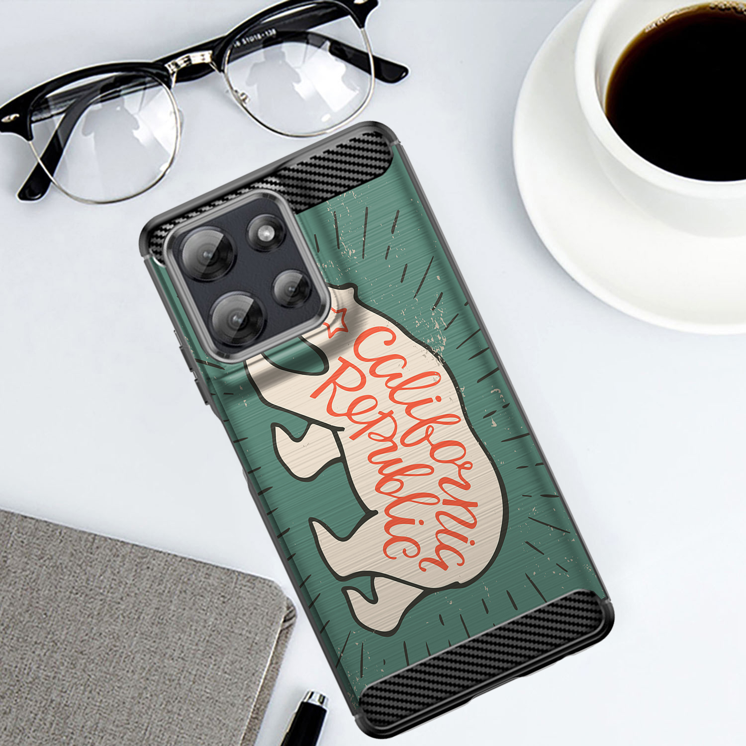 Case For Moto G Stylus 2025 | Flex TPU | Tribal Design Slim Flexible Black Case - Picture 5 of 41