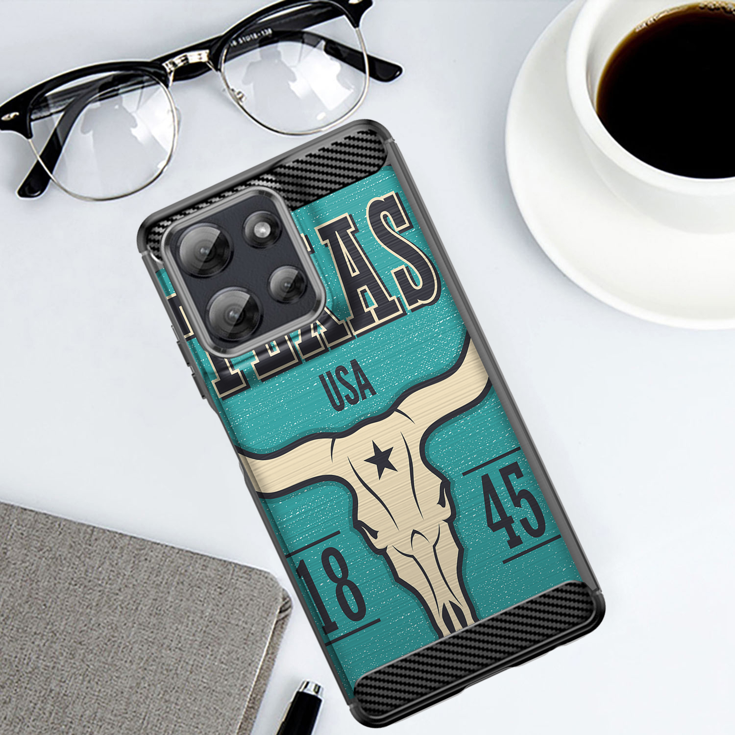 Case For Moto G Stylus 2025 | Flex TPU | Tribal Design Slim Flexible Black Case - Picture 9 of 41