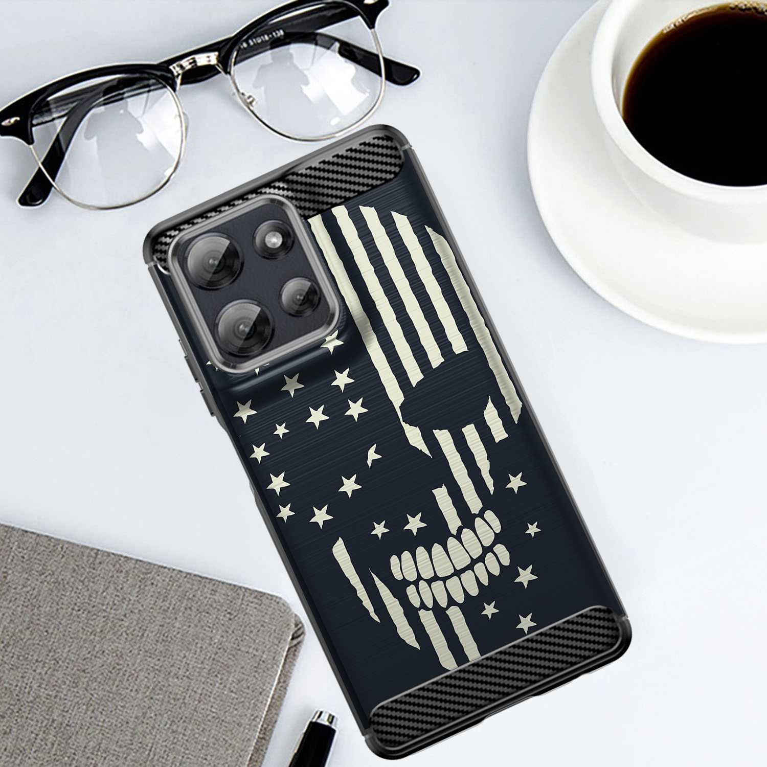 Custodia per Moto G Stylus 2025 | Flex TPU Fibra | Cover Protettiva Slim Nera - Foto 21 di 53