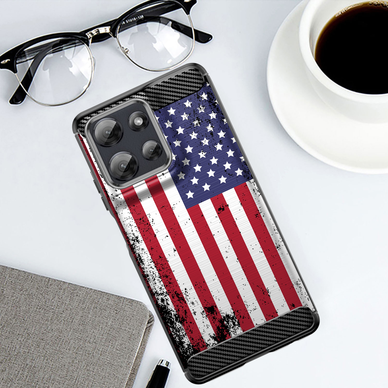 Custodia per Moto G Stylus 2025 | Flex TPU Fibra | Cover Protettiva Slim Nera - Foto 29 di 53