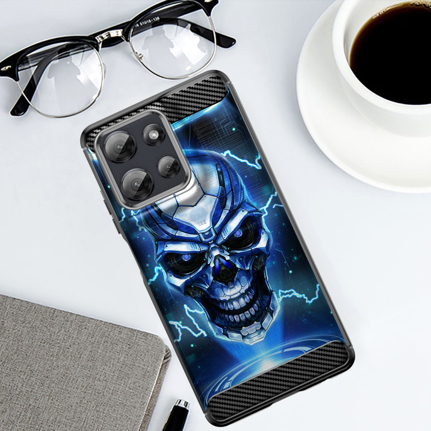 Custodia per Moto G Stylus 2025 | Flex TPU Fibra | Cover Protettiva Slim Nera - Foto 33 di 53