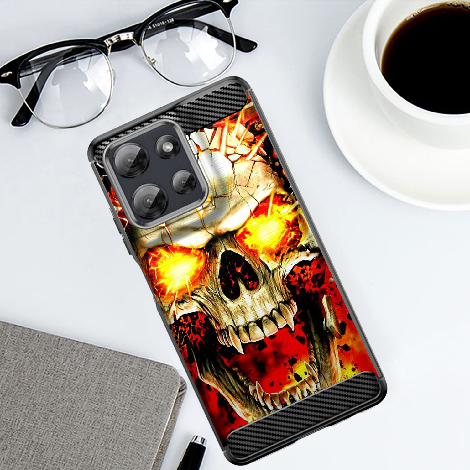 Custodia per Moto G Stylus 2025 | Flex TPU Fibra | Cover Protettiva Slim Nera - Foto 37 di 53