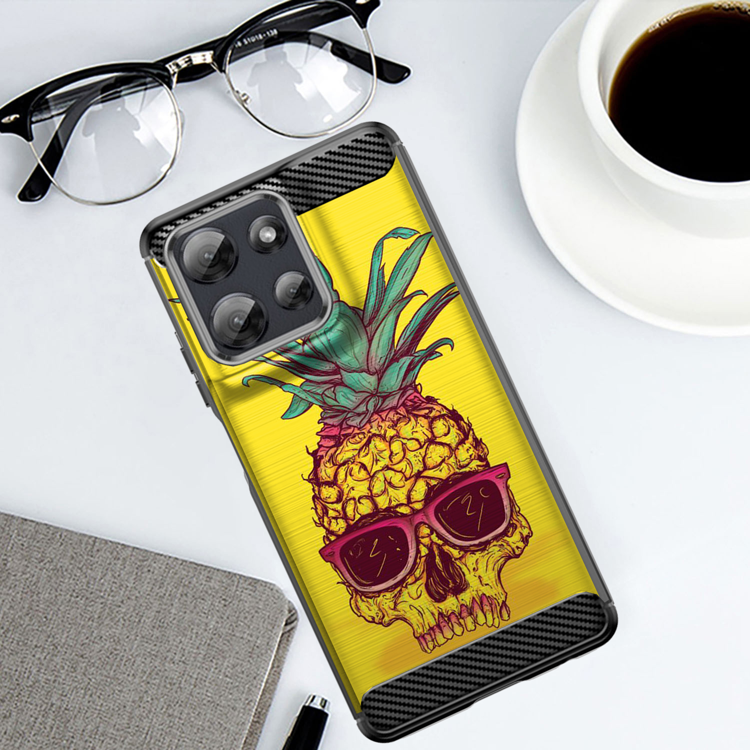 Custodia per Moto G Stylus 2025 | Flex TPU Fibra | Cover Protettiva Slim Nera - Foto 45 di 53
