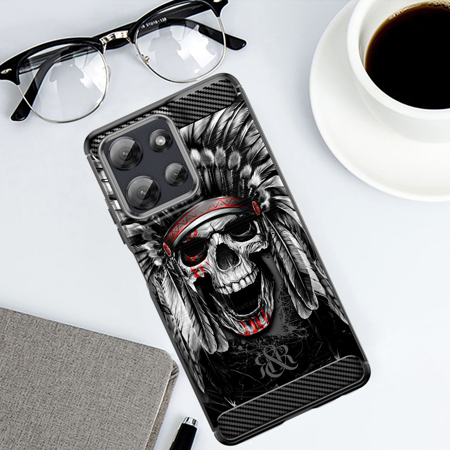 Custodia per Moto G Stylus 2025 | Flex TPU Fibra | Cover Protettiva Slim Nera - Foto 49 di 53