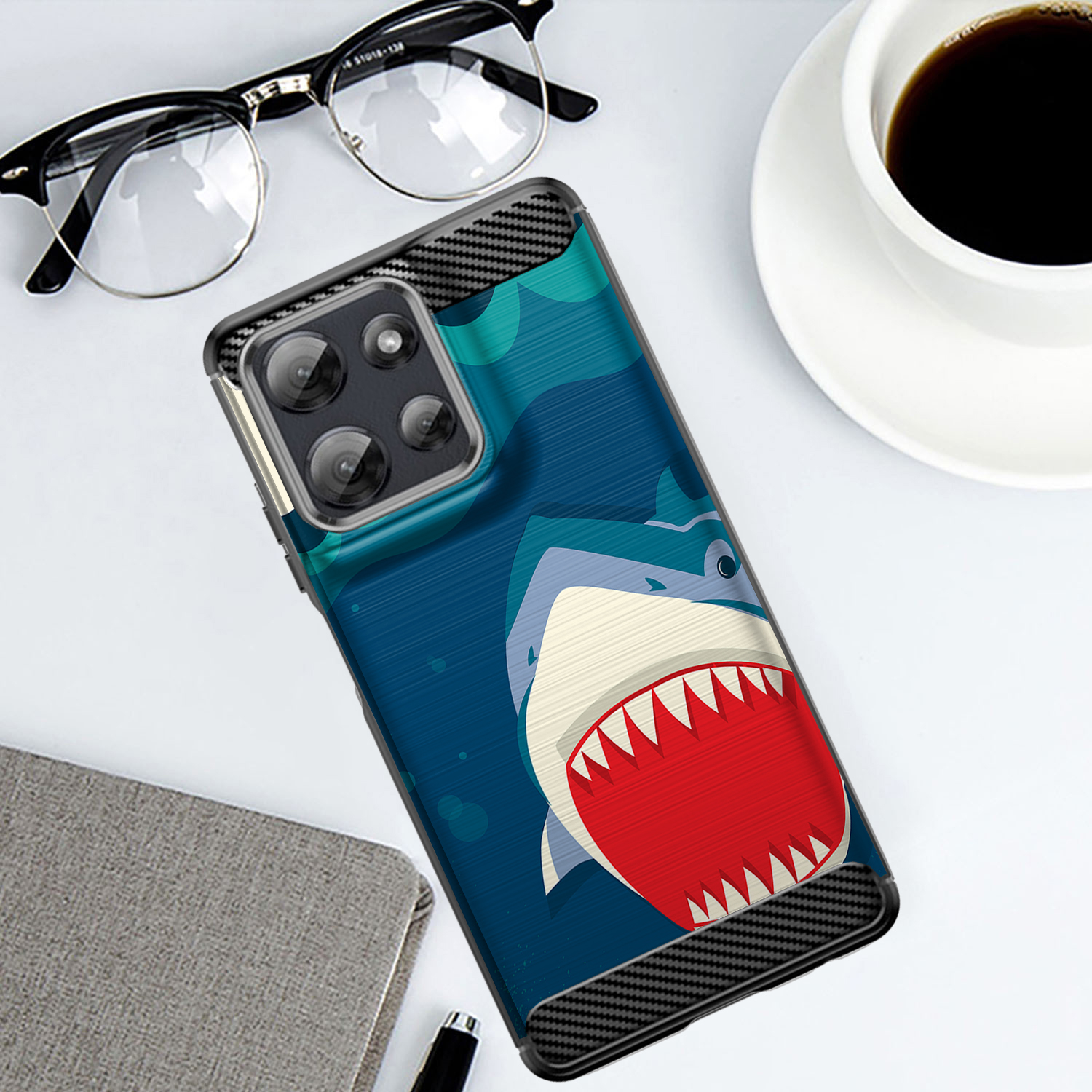 Hülle für Moto G Stylus 2025 | Flex TPU Faser | Matt Schwarz Flexibel Cover - Bild 37 von 89