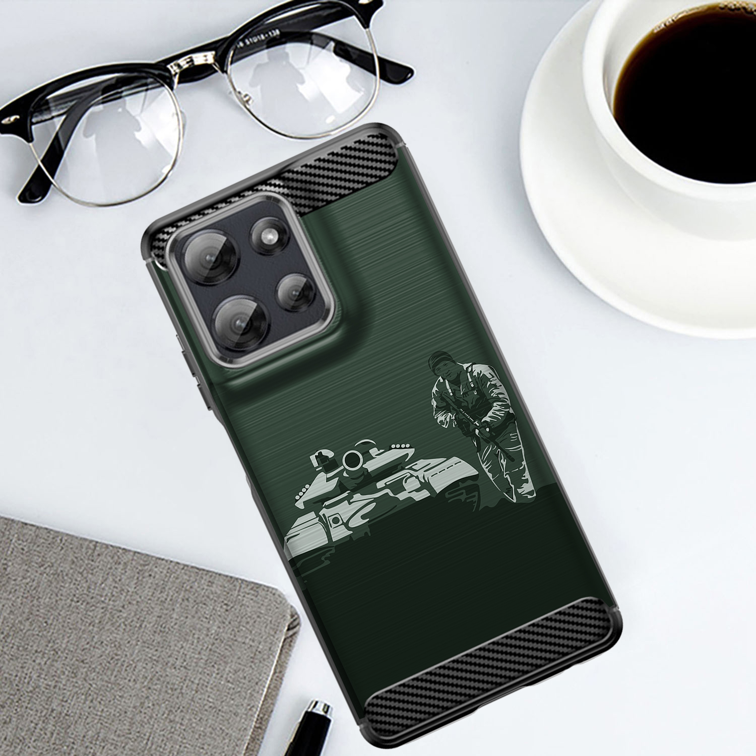 Hülle für Moto G Stylus 2025 | Flex TPU Faser | Matt Schwarz Flexibel Cover - Bild 41 von 89