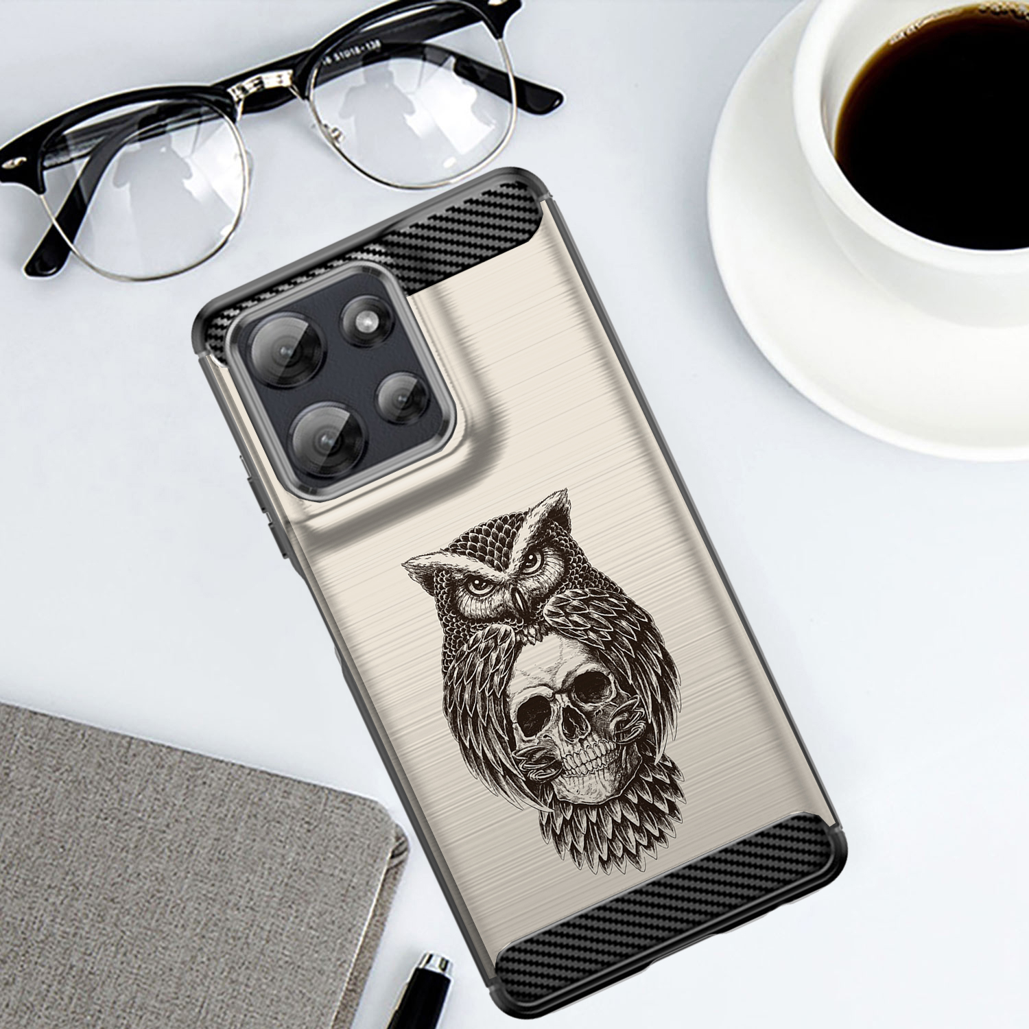 Hülle für Moto G Stylus 2025 | Flex TPU Faser | Matt Schwarz Flexibel Cover - Bild 53 von 89