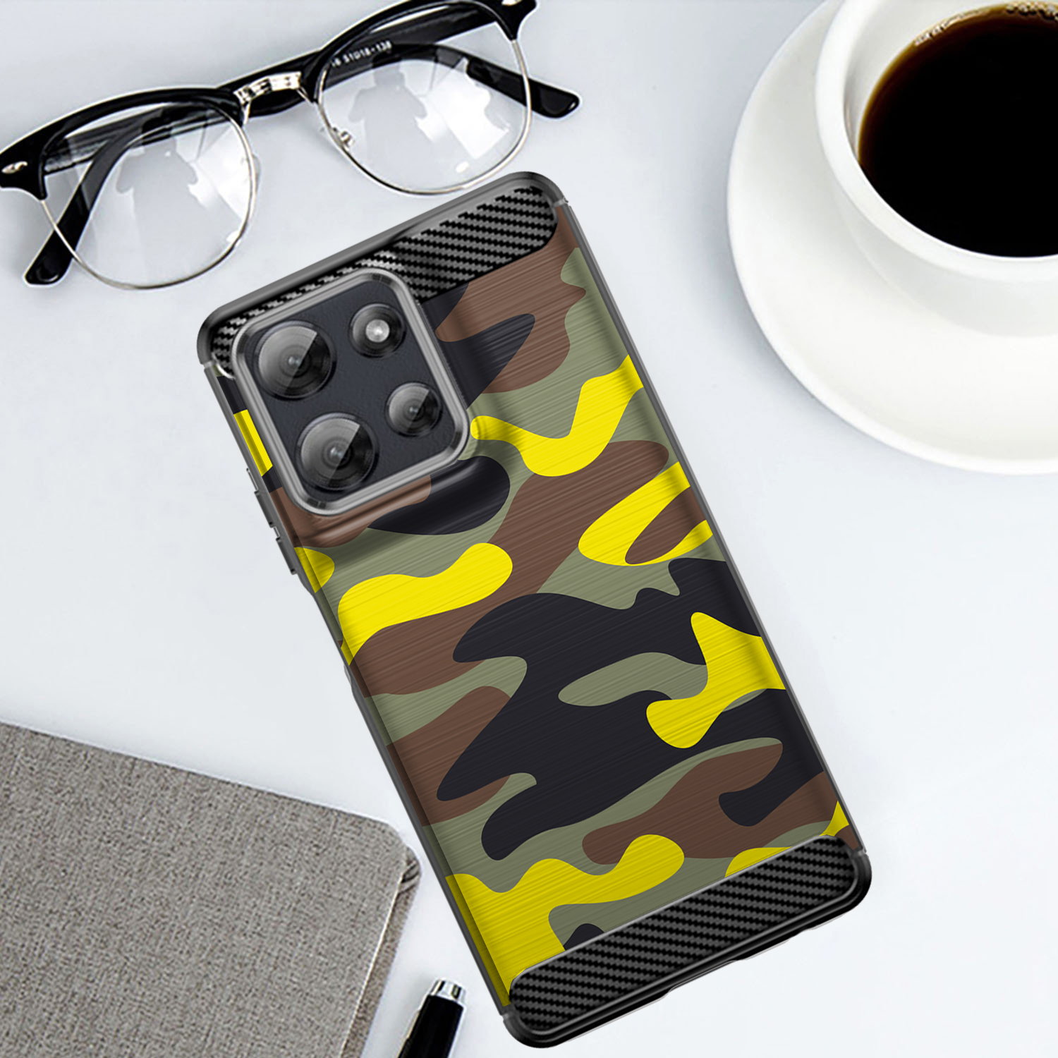 Hülle für Moto G Stylus 2025 | Flex TPU Faser | Matt Schwarz Flexibel Cover - Bild 57 von 89