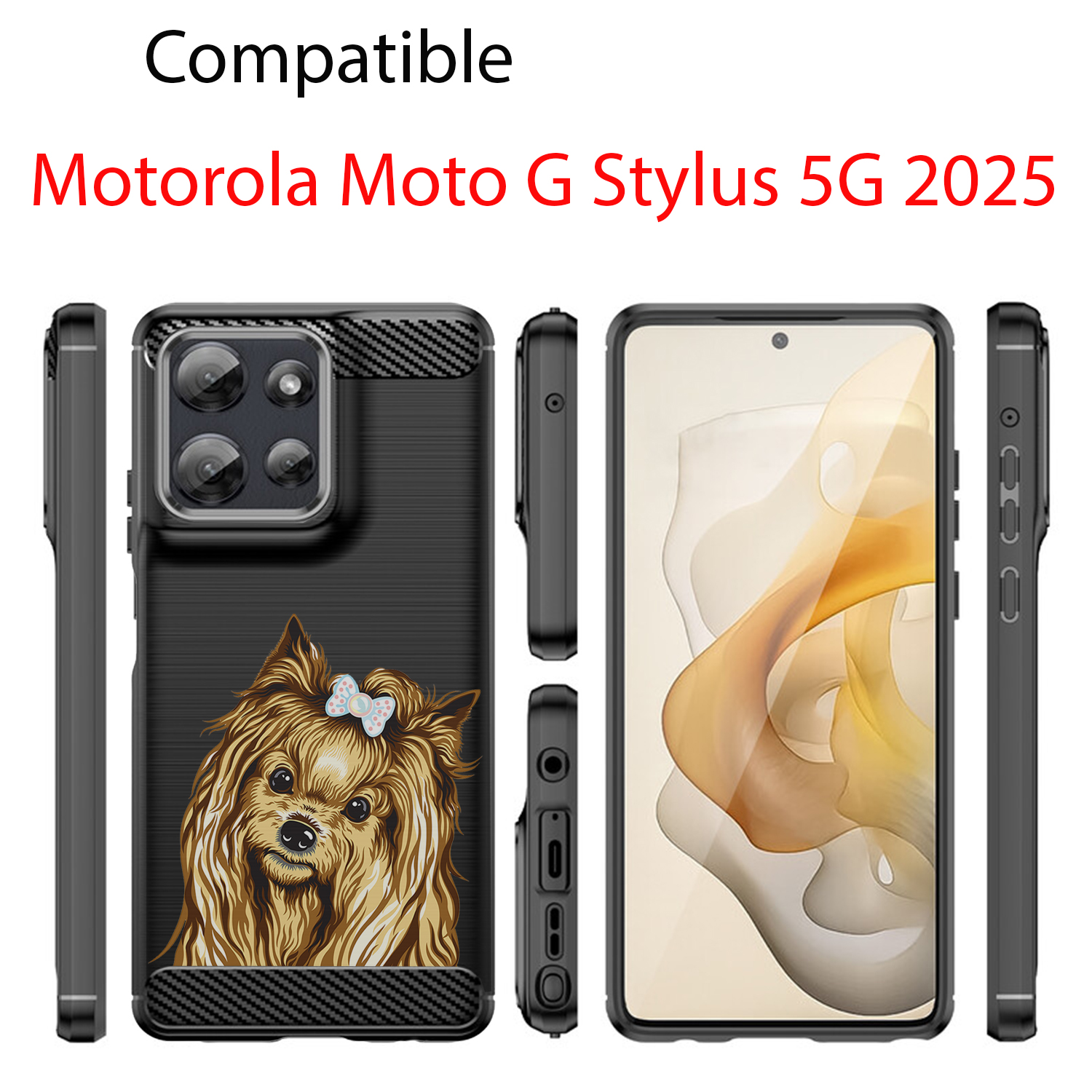 Case For Moto G Stylus 2025 | Flex TPU Fiber | Textured Slim Protective Cover - Picture 7 of 61