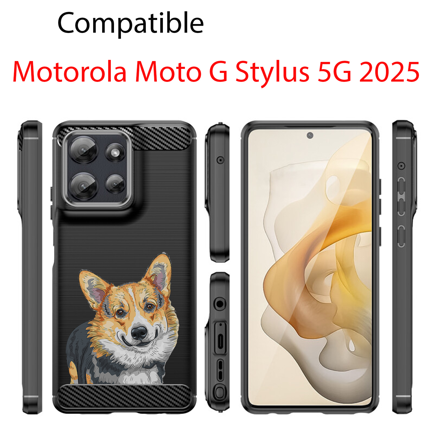 Case For Moto G Stylus 2025 | Flex TPU Fiber | Textured Slim Protective Cover - Picture 11 of 61