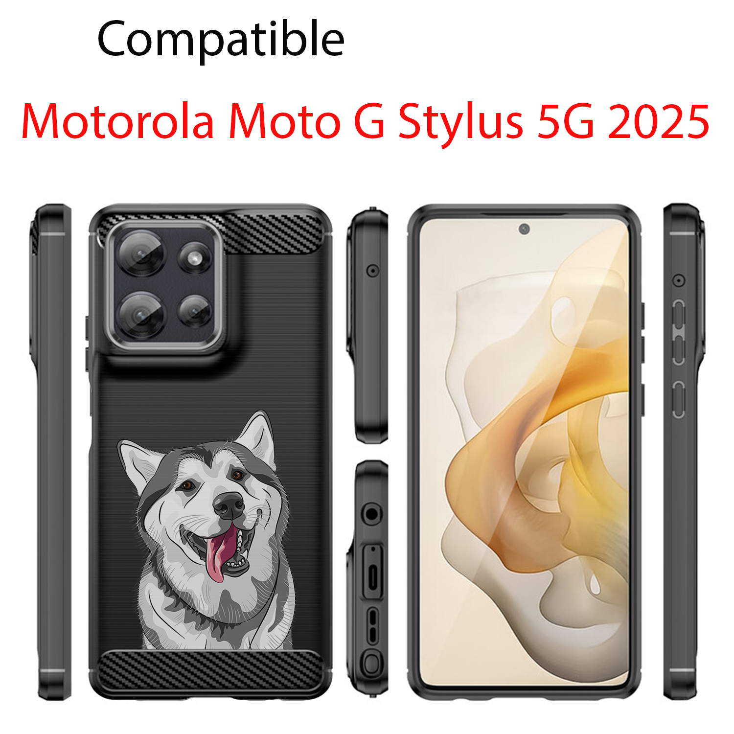 Case For Moto G Stylus 2025 | Flex TPU Fiber | Textured Slim Protective Cover - Picture 59 of 61