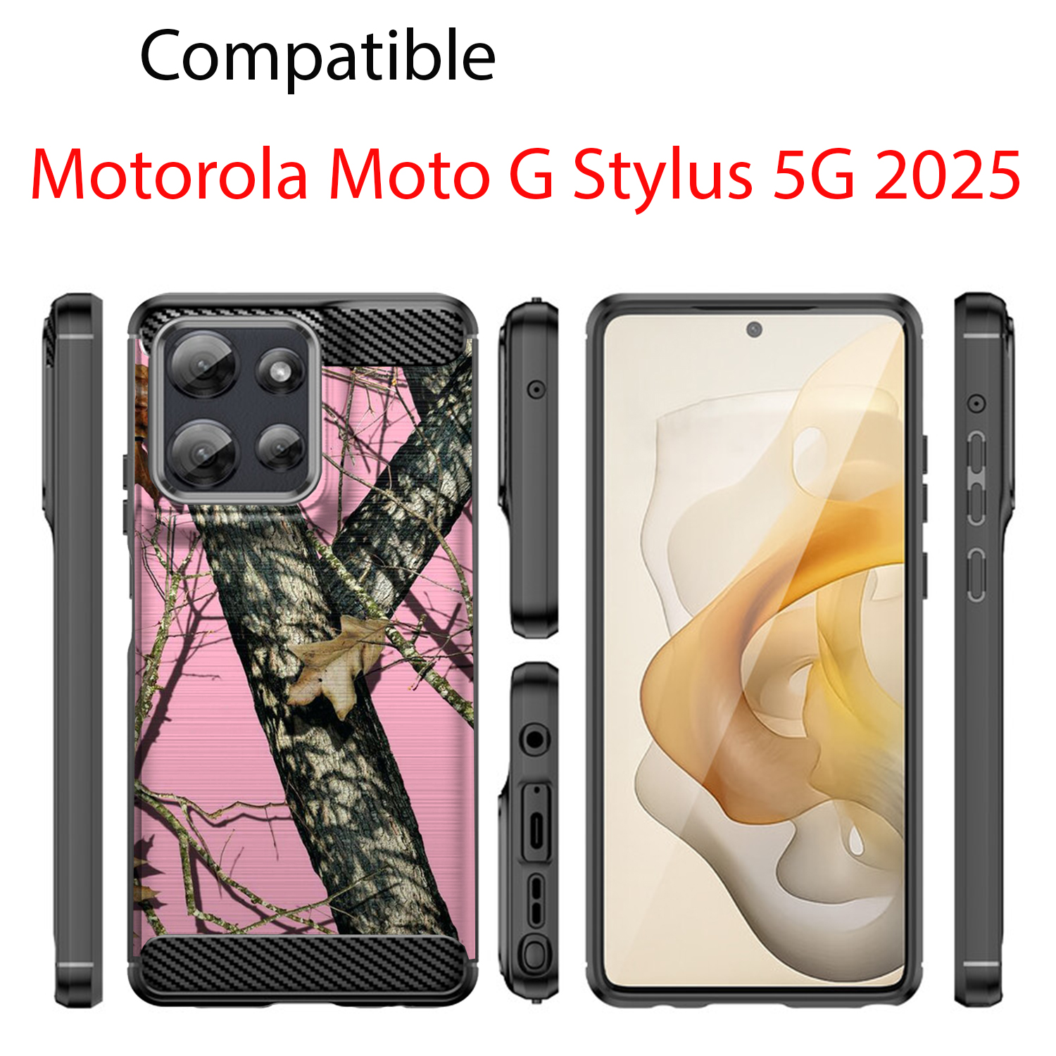 Case For Moto G Stylus 2025 | Flex TPU Fiber| Slim Flexible Protective Cover - Picture 3 of 37