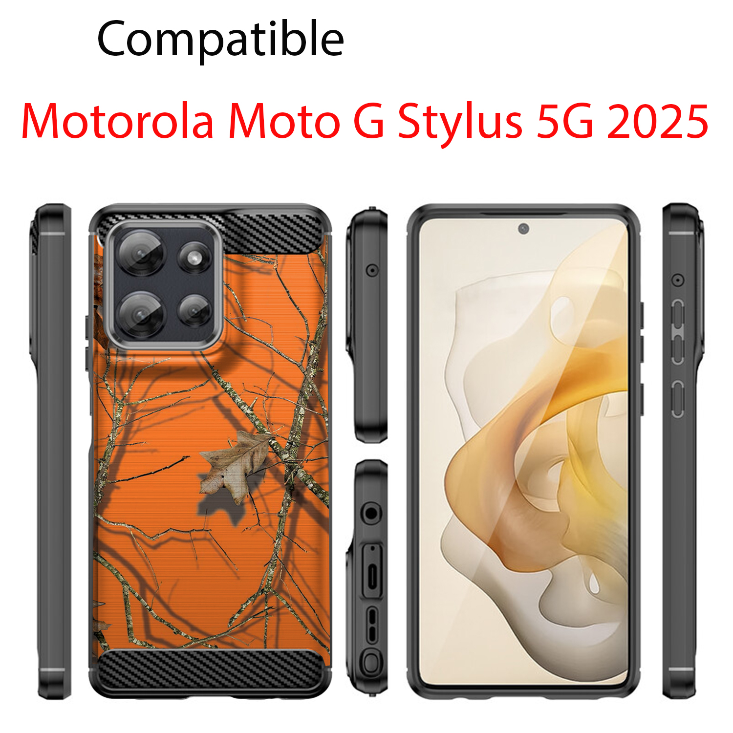 Case For Moto G Stylus 2025 | Flex TPU Fiber| Slim Flexible Protective Cover - Picture 7 of 37