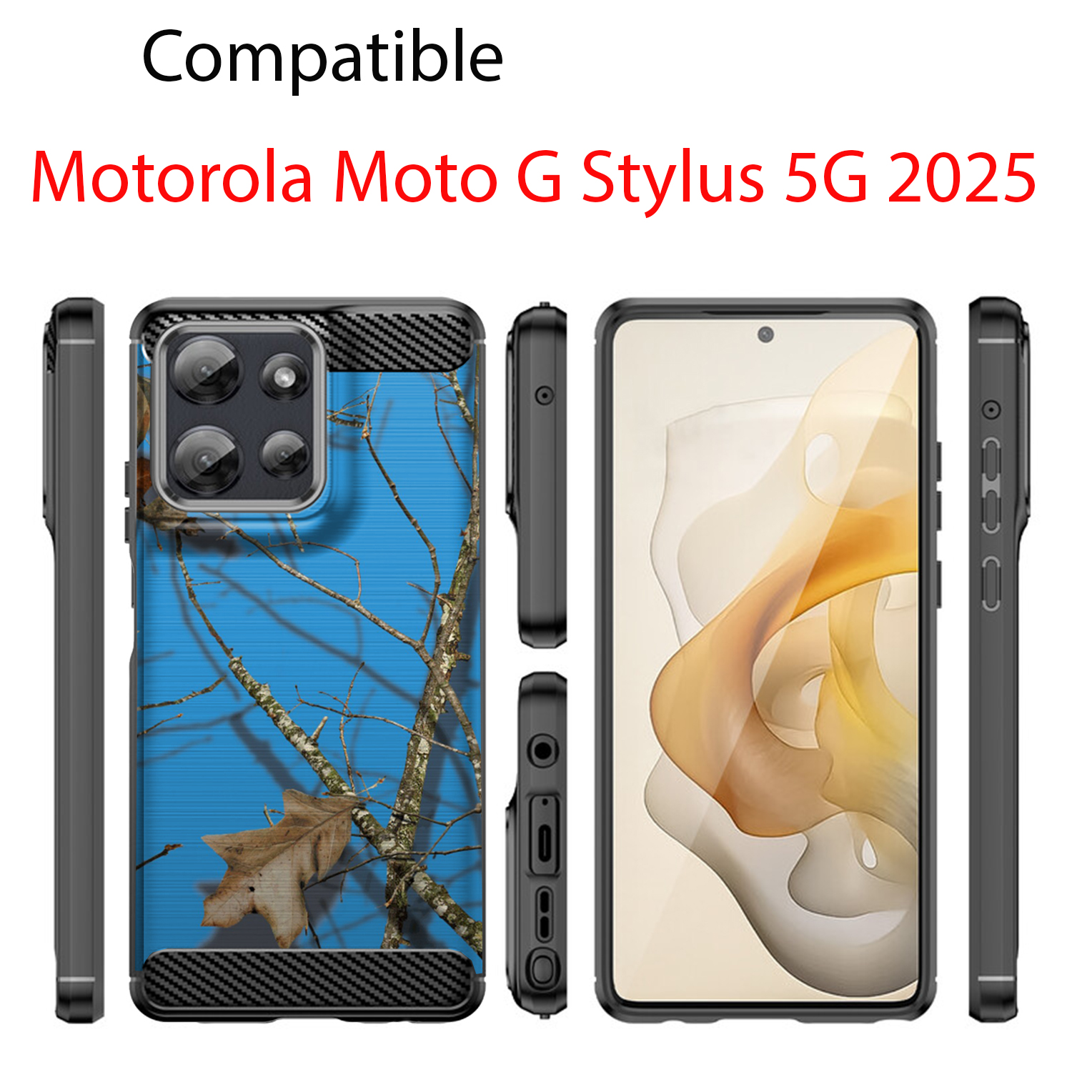 Case For Moto G Stylus 2025 | Flex TPU Fiber| Slim Flexible Protective Cover - Picture 15 of 37