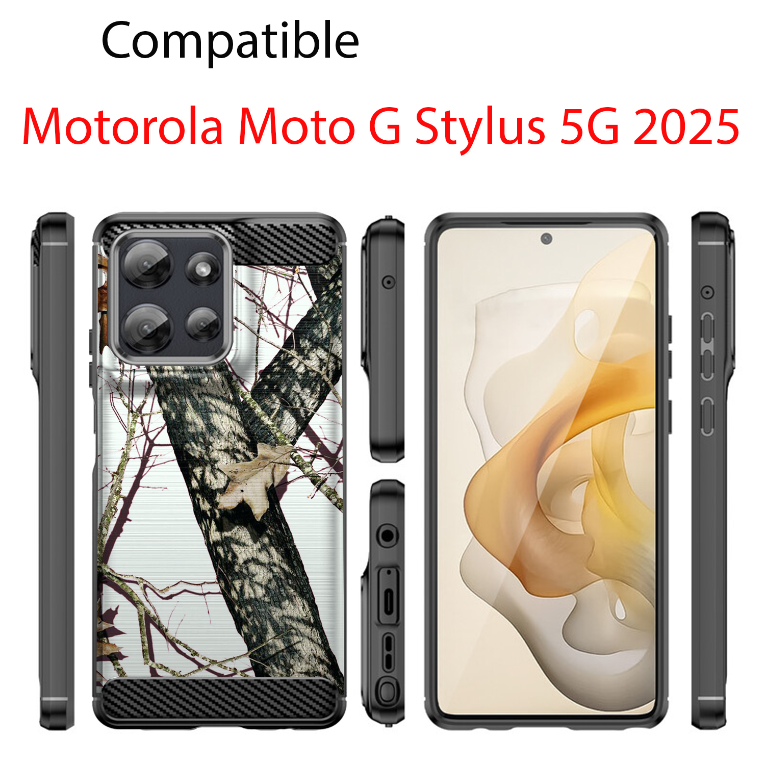 Case For Moto G Stylus 2025 | Flex TPU Fiber| Slim Flexible Protective Cover - Picture 19 of 37